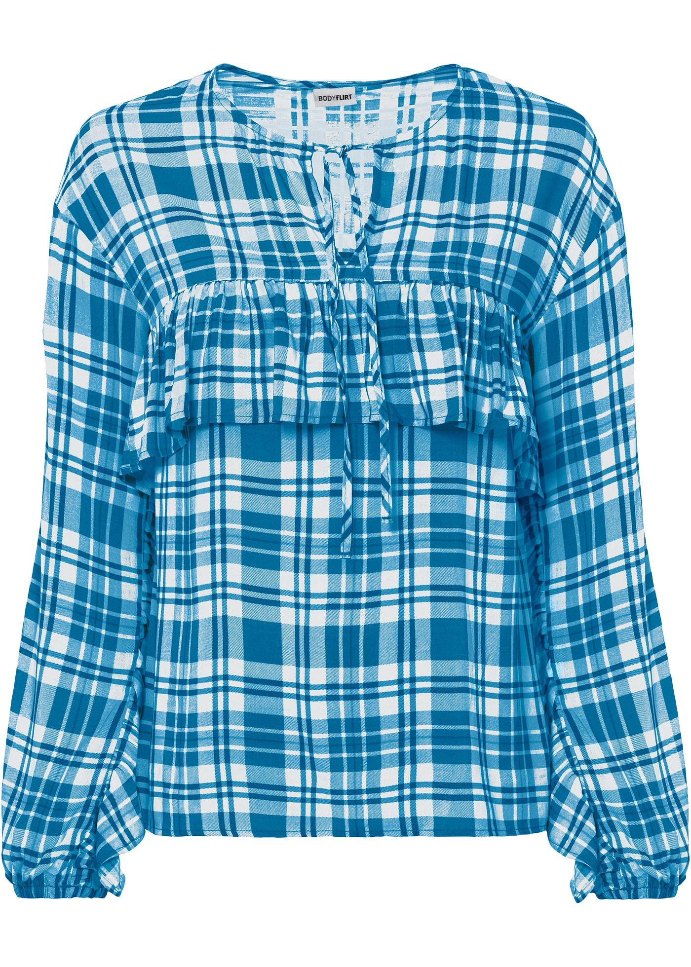 Blouse ample à volants