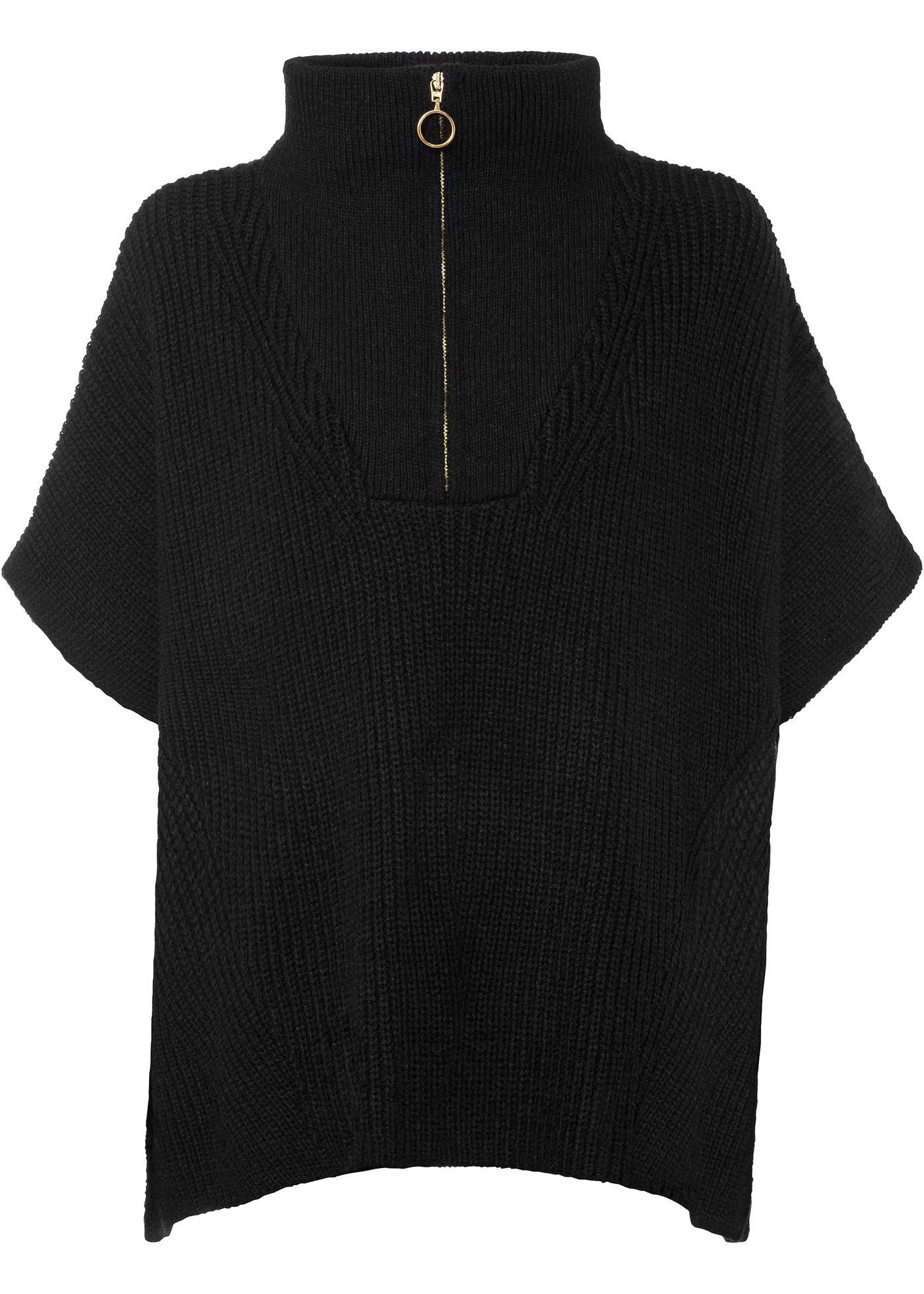 Poncho à col camionneur