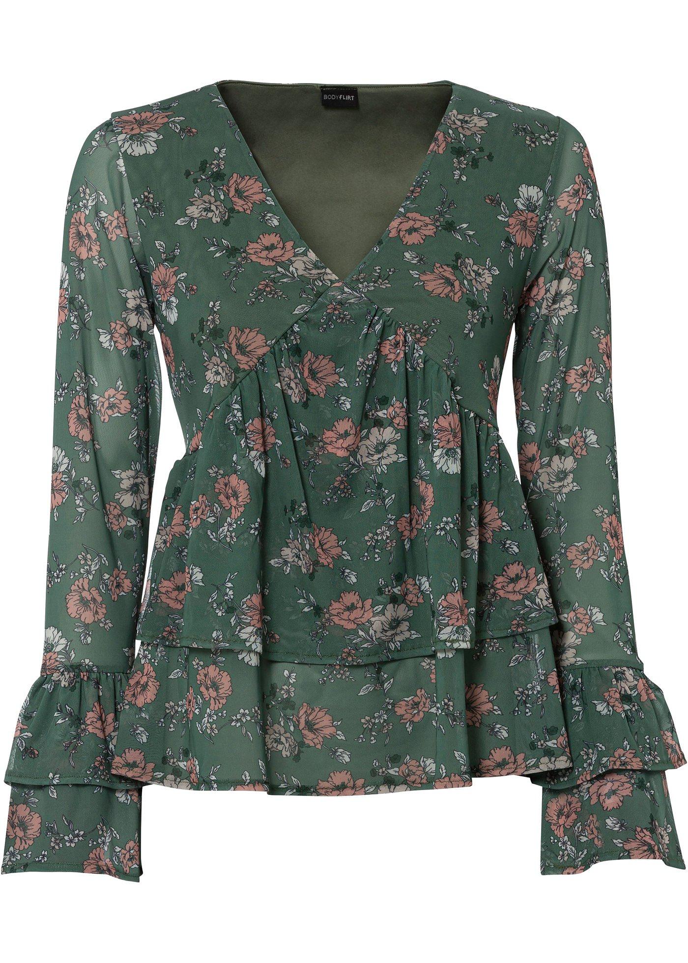 T-shirt tunique à volant