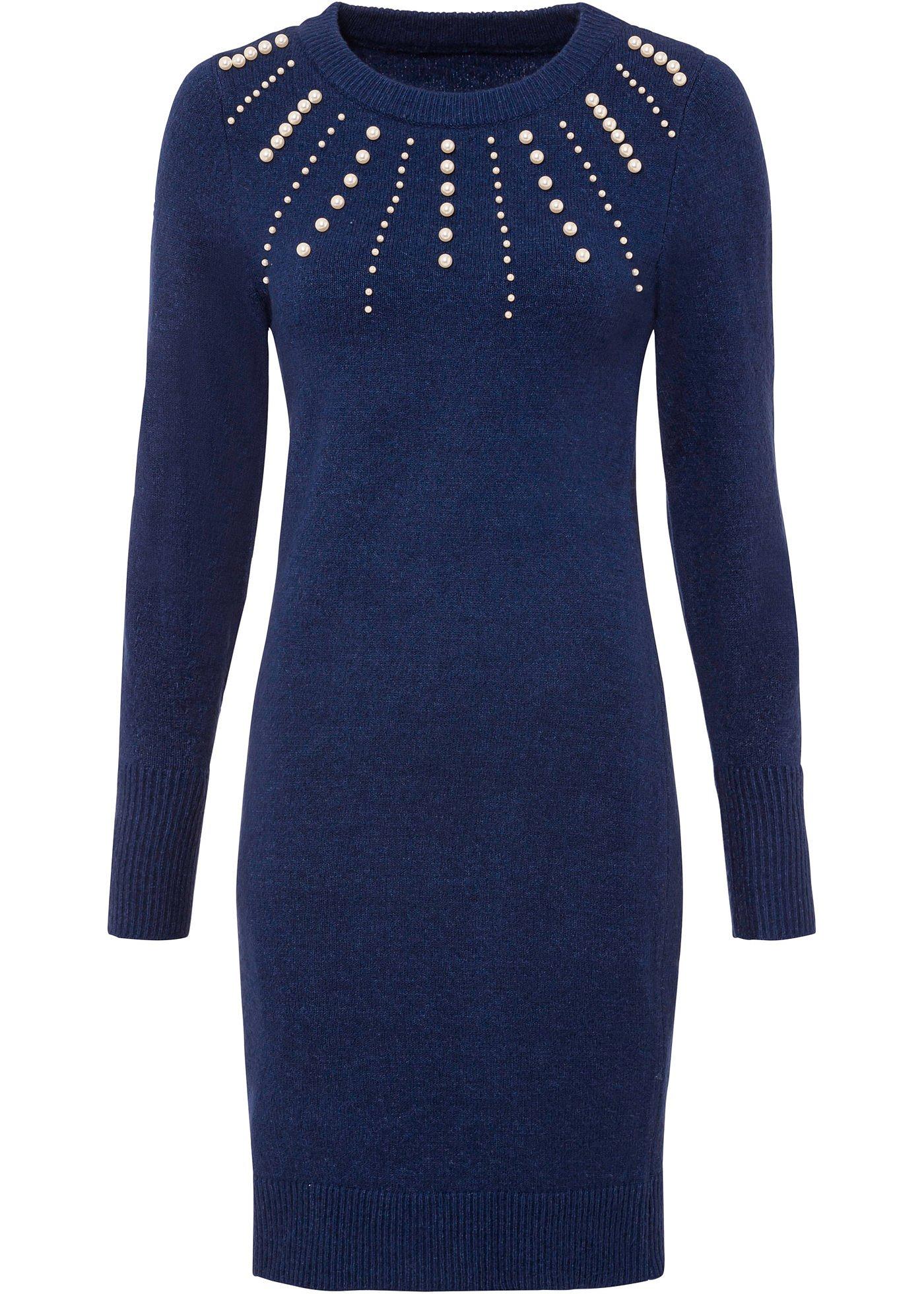 Robe en maille avec éléments décoratifs