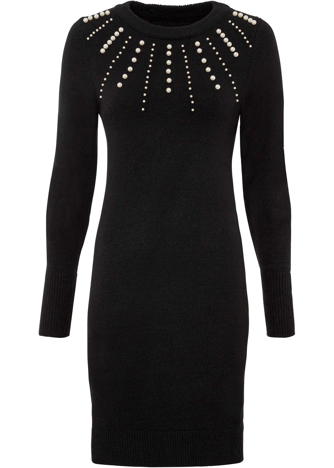 Robe en maille avec éléments décoratifs