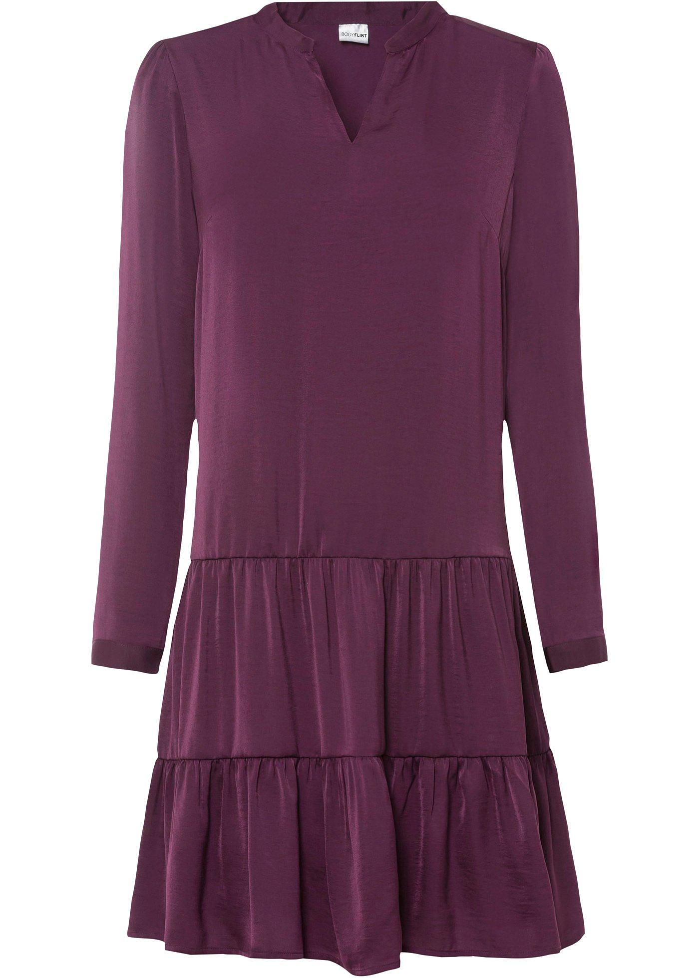 Robe en satin avec polyester recyclé