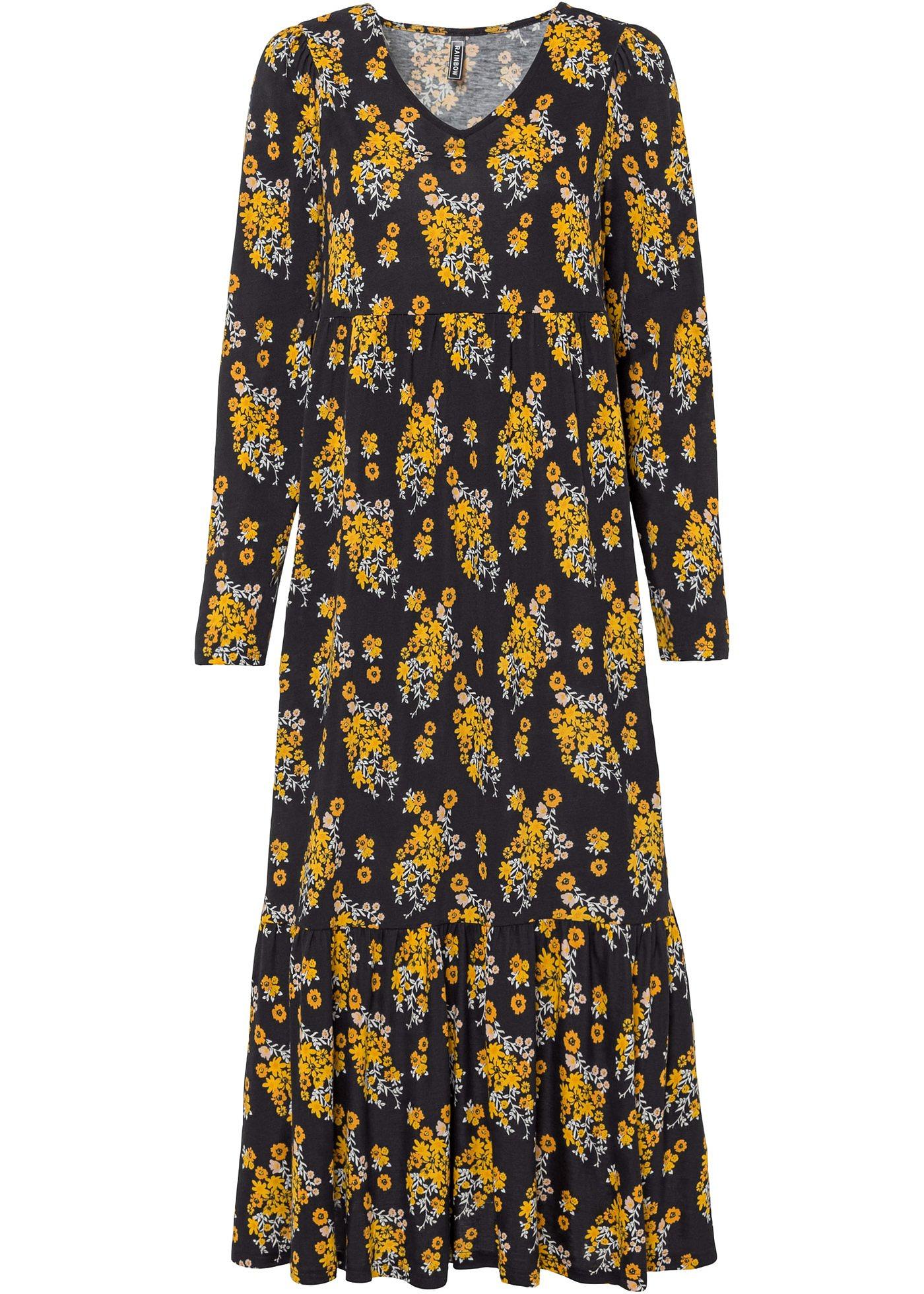 Robe midi à imprimé floral