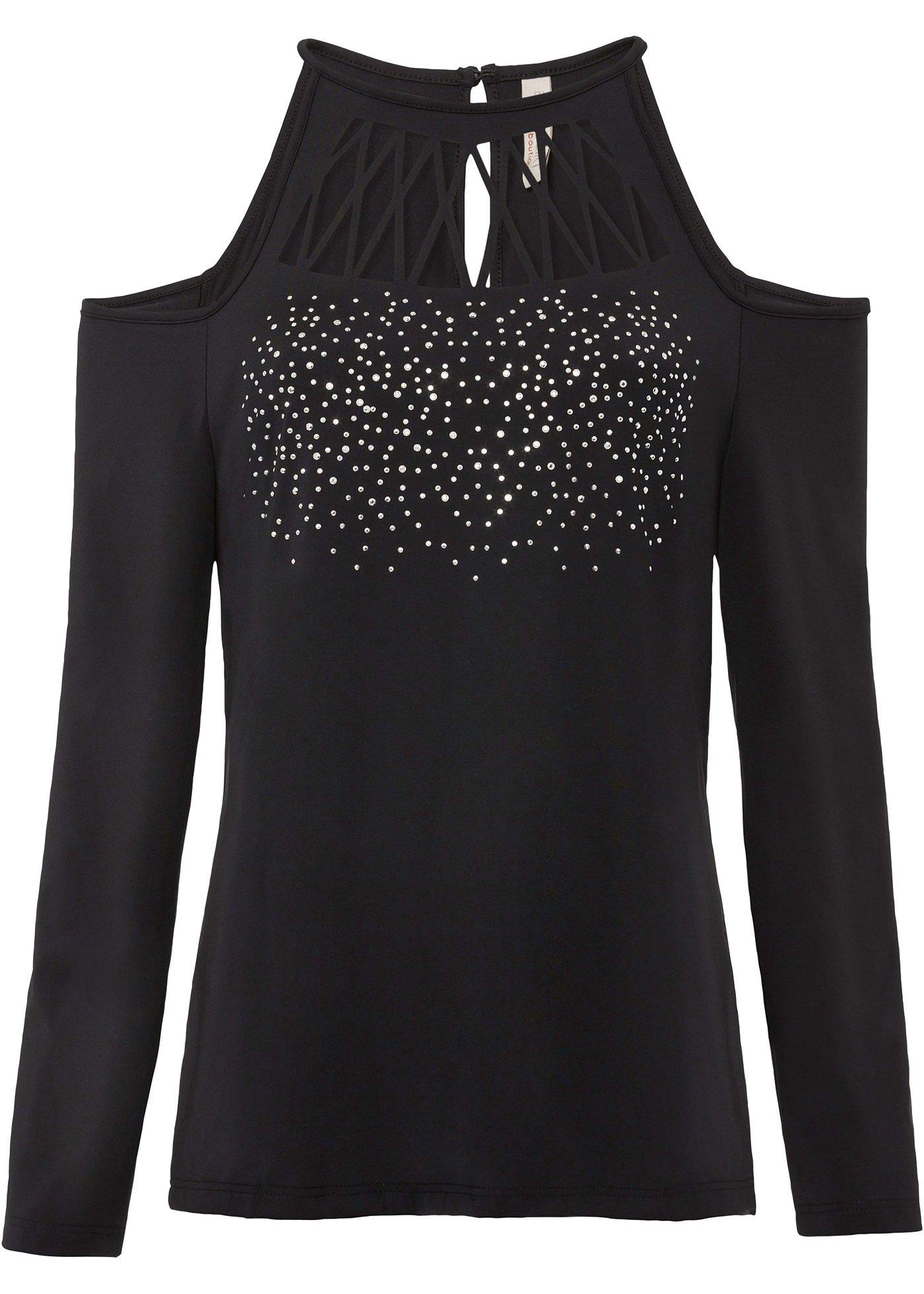 T-shirt manches longues avec pierres