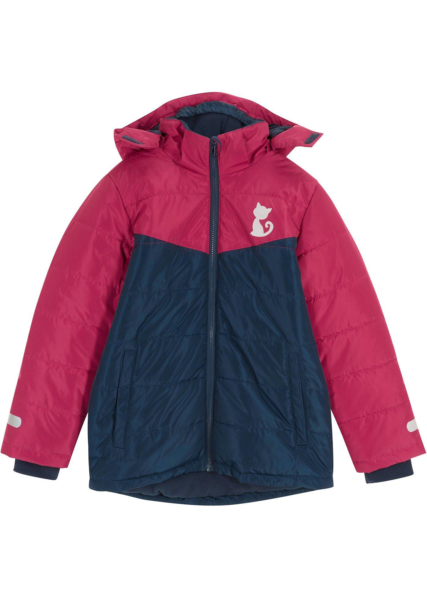 Veste d'hiver fille, étanche + coupe-vent