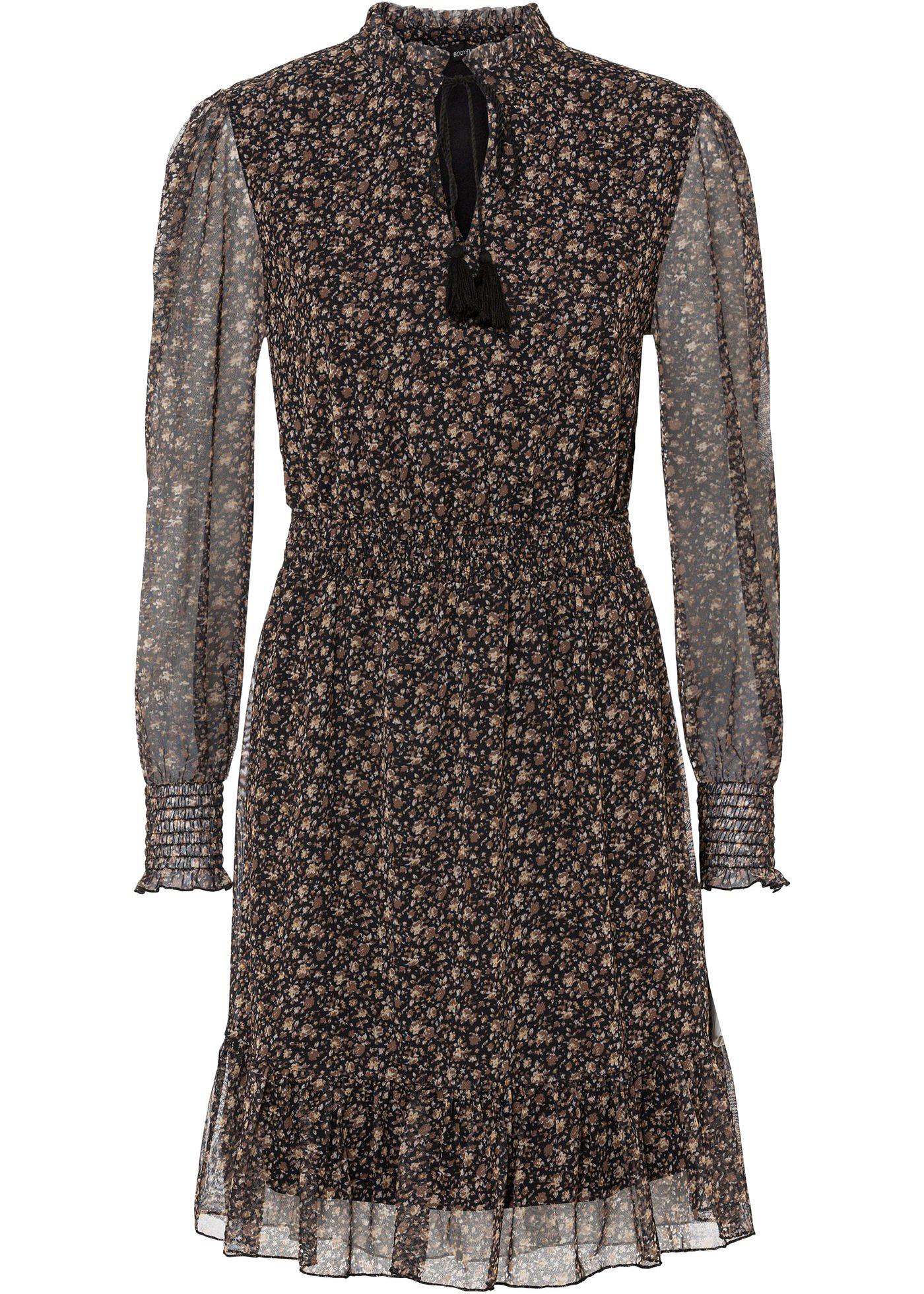 Robe en mesh imprimée