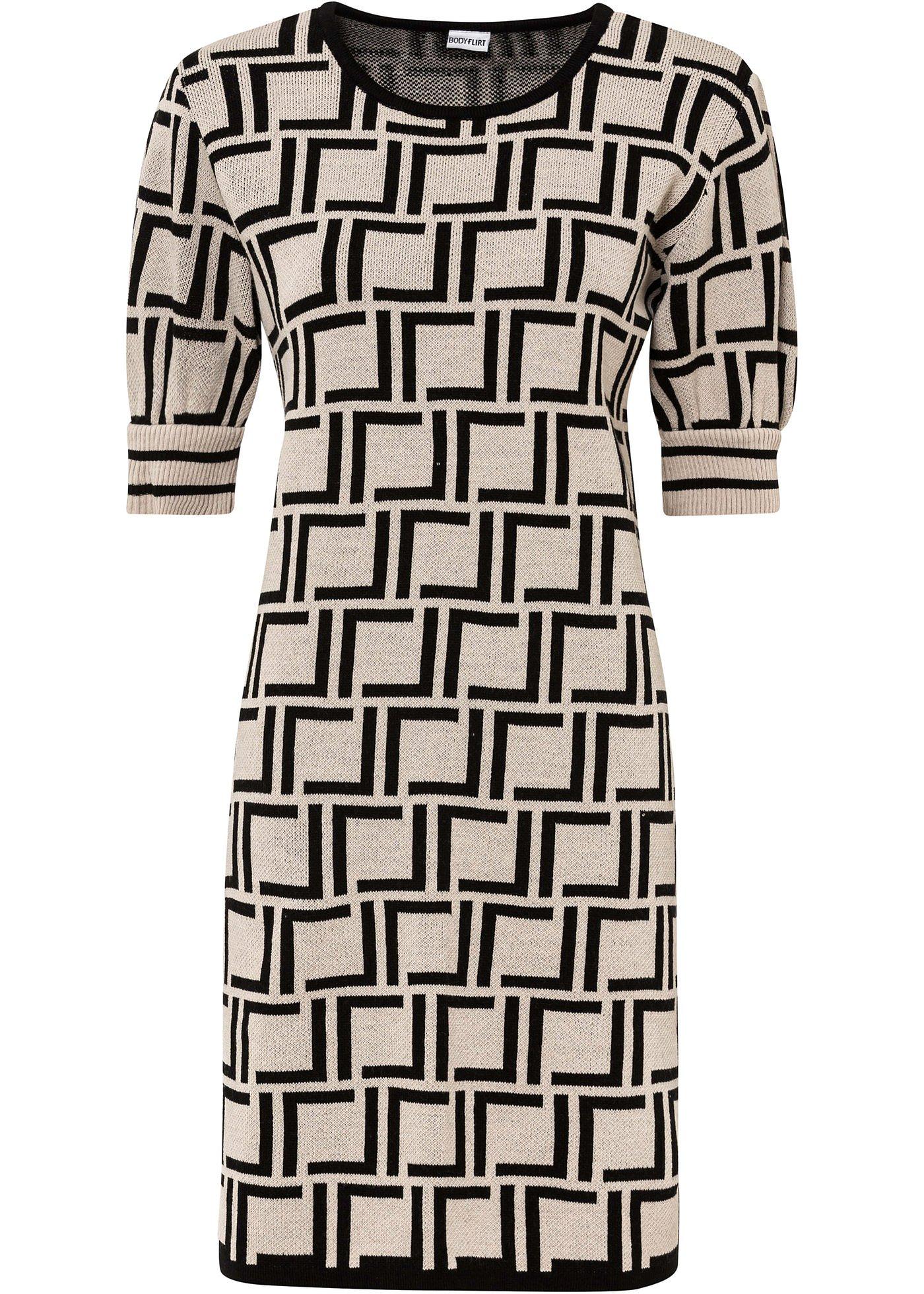 Robe en maille à motif