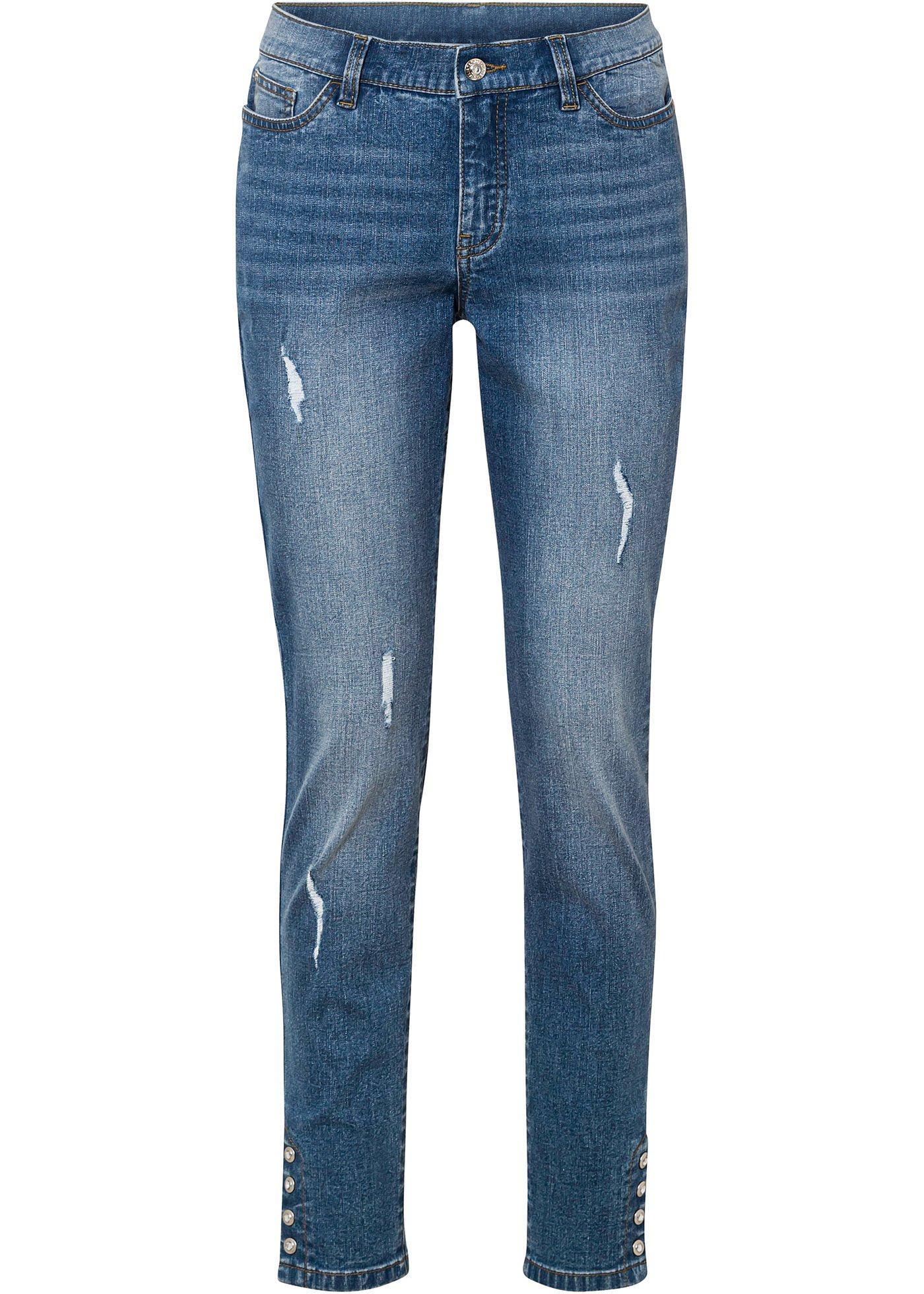 Jean skinny avec boutons