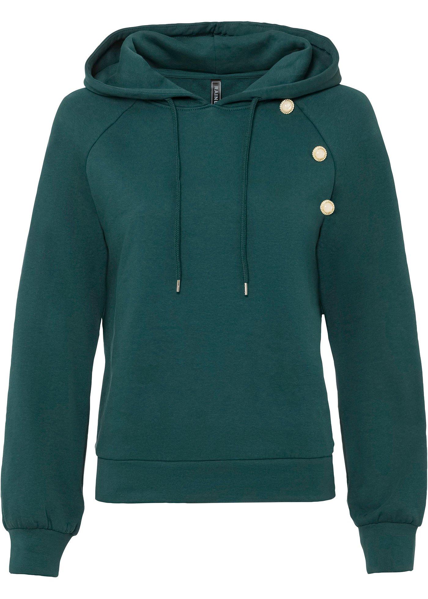 Sweat-shirt avec boutons décoratifs