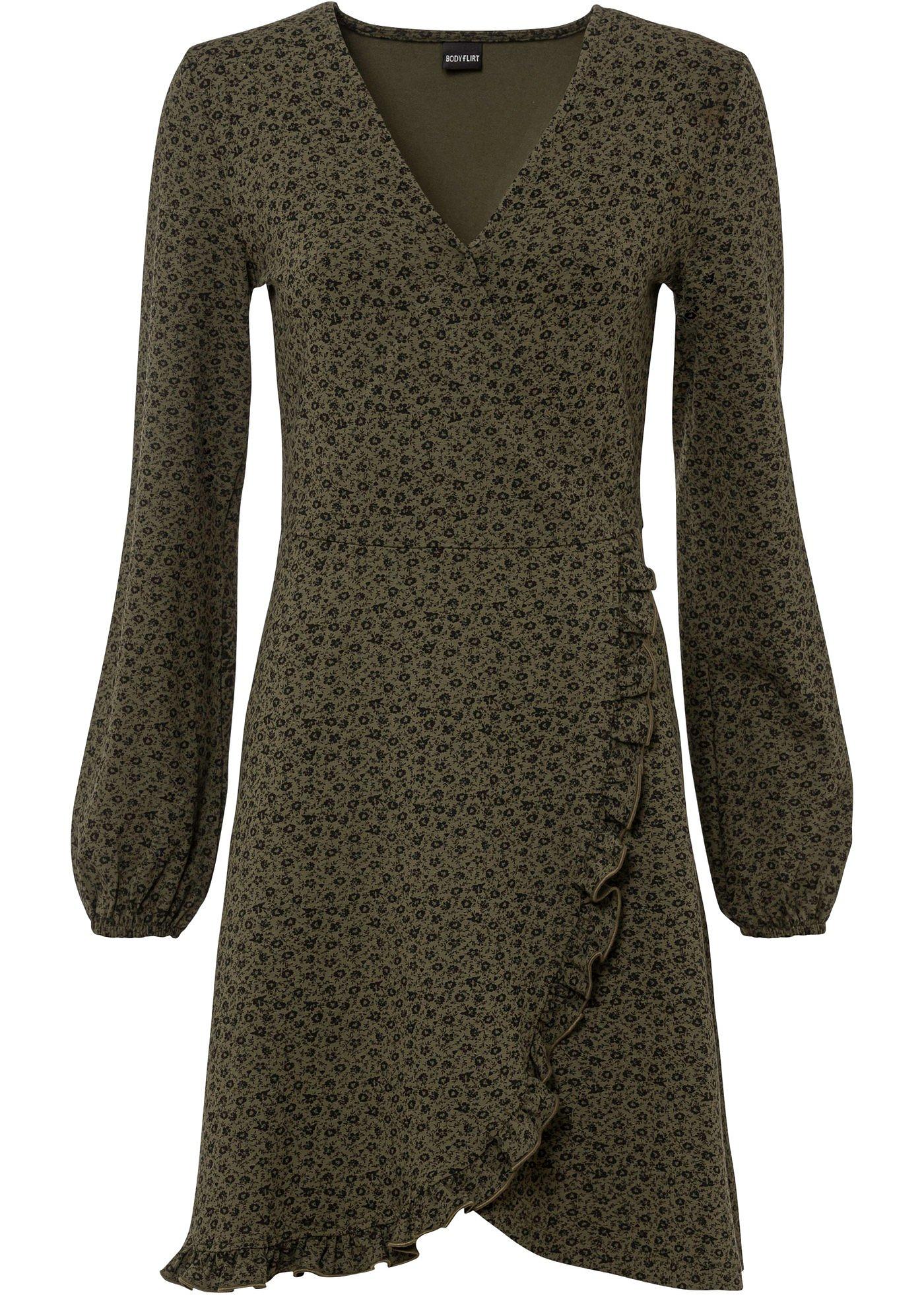 Robe en jersey à volant