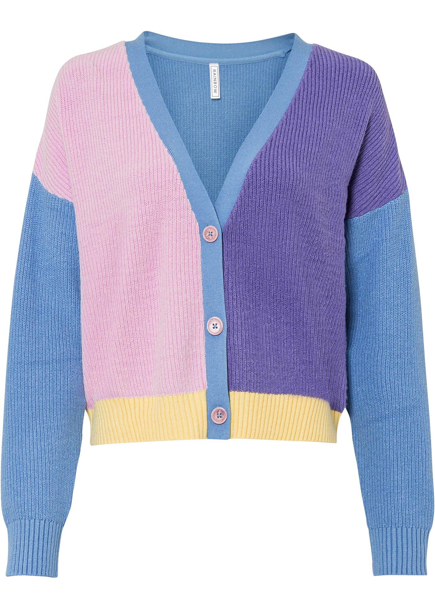 Gilet en maille style color block