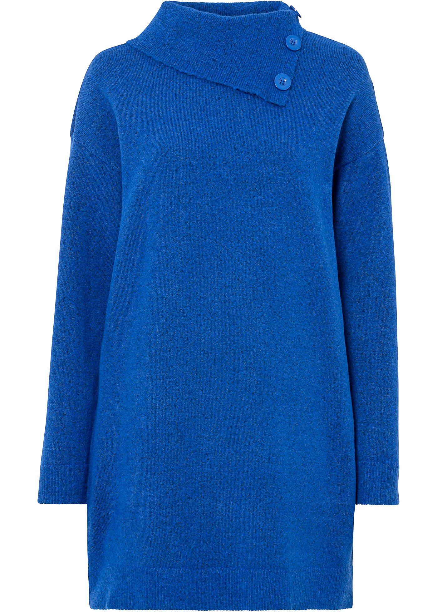 Robe en maille avec col volumineux