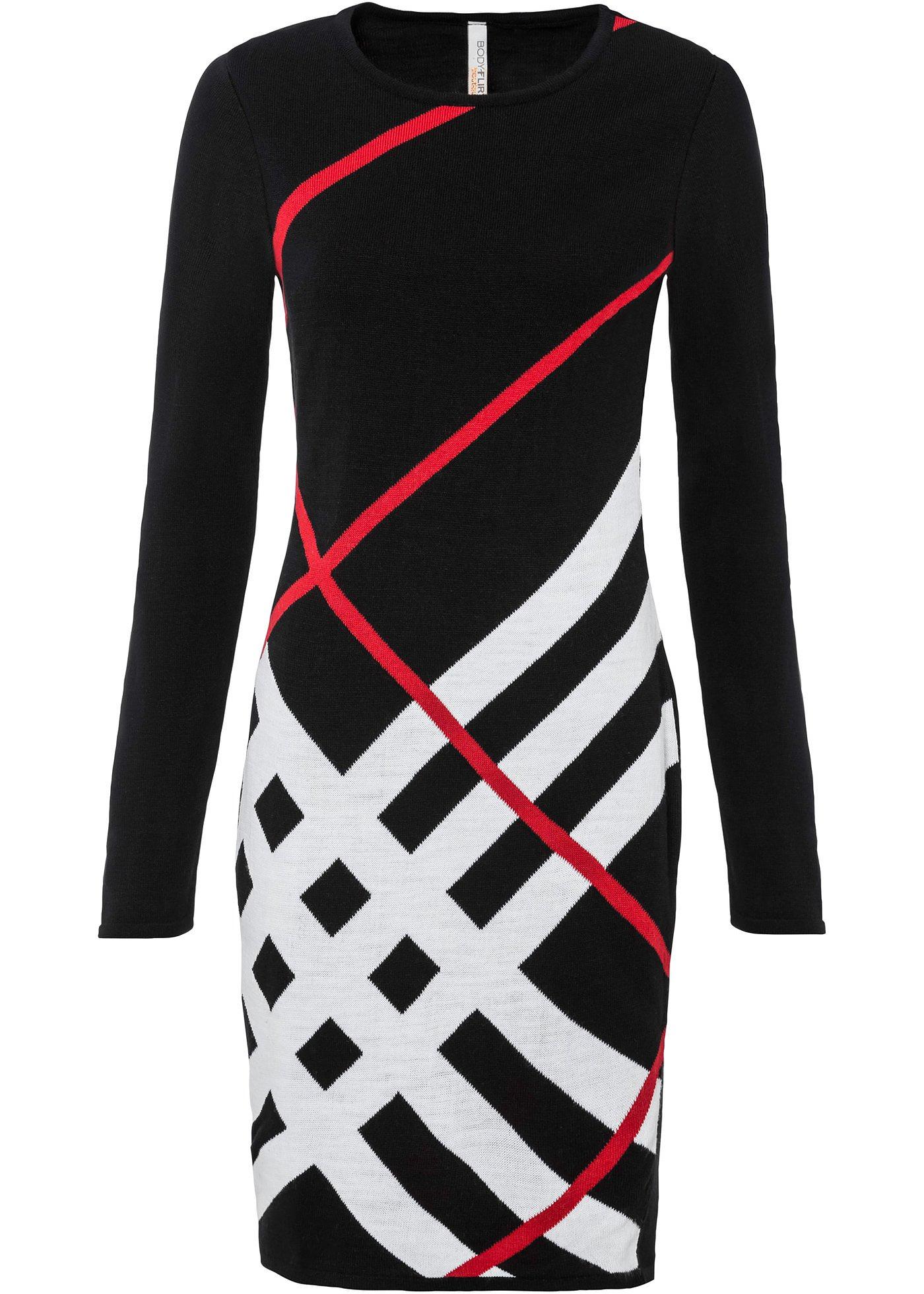 Robe en maille à motif