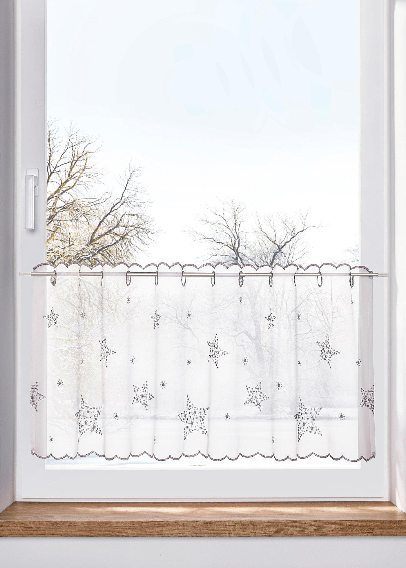 Brise-bise avec broderie