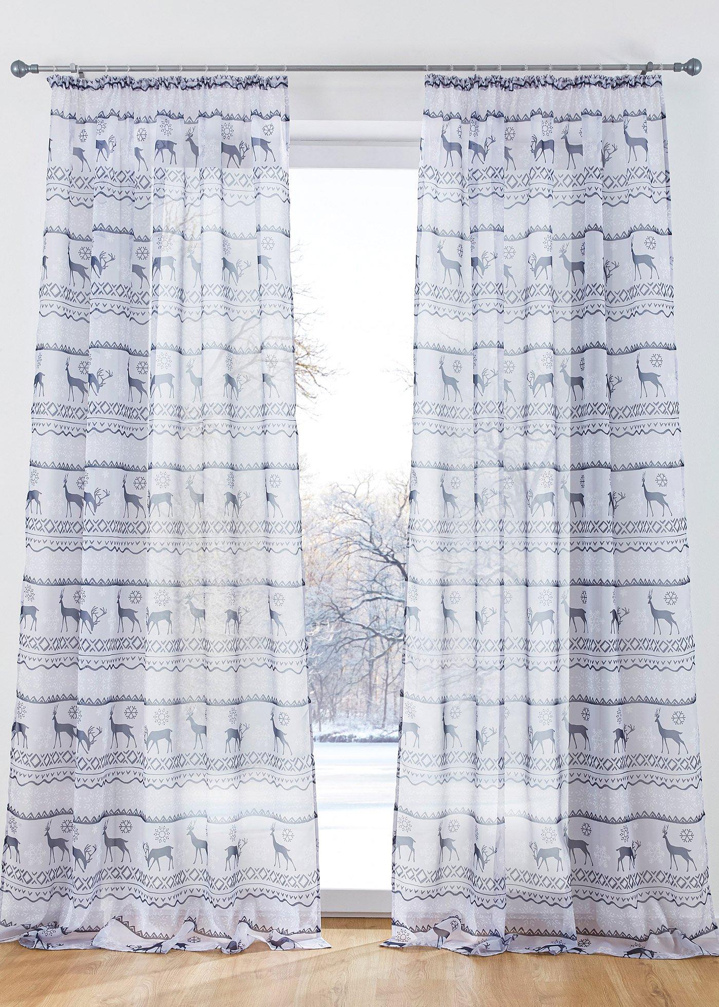 Voilage à imprimé (1 pce.)