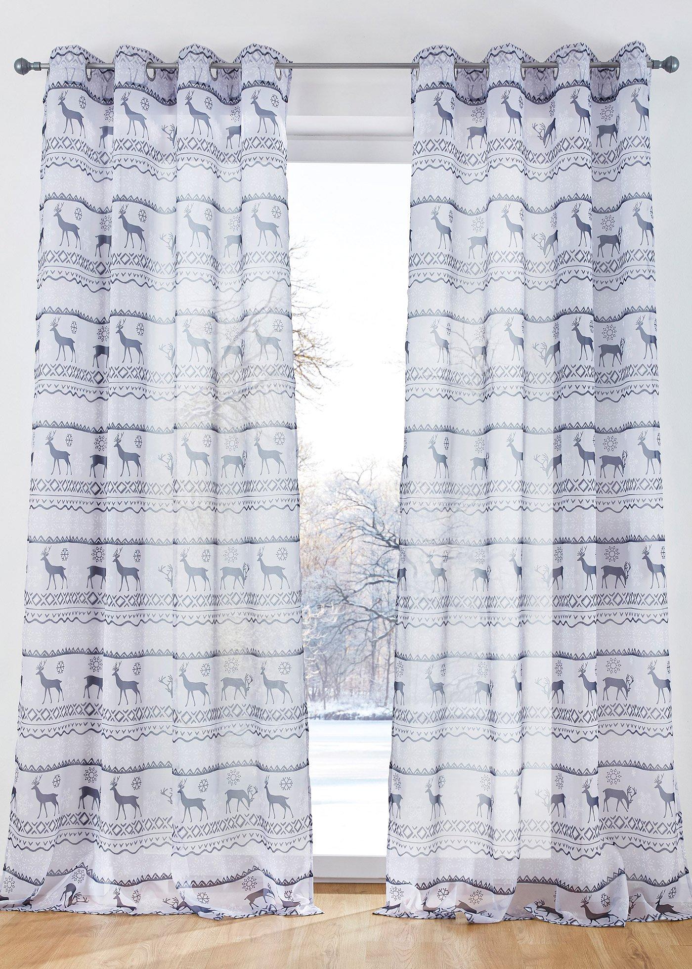 Voilage à imprimé (1 pce.)