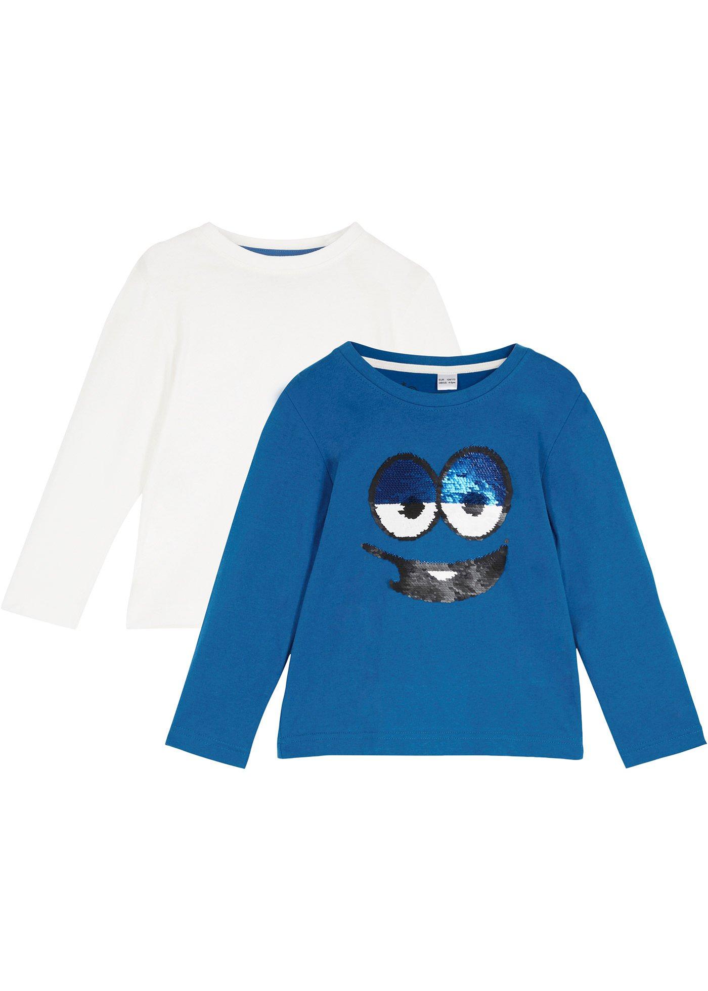 Lot de 2 T-shirts manches longues garçon