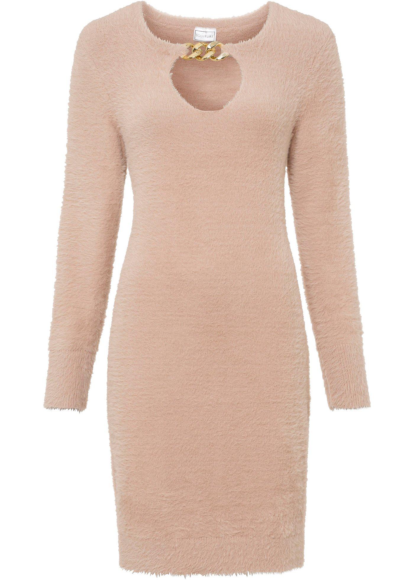 Robe en maille avec détail maillons