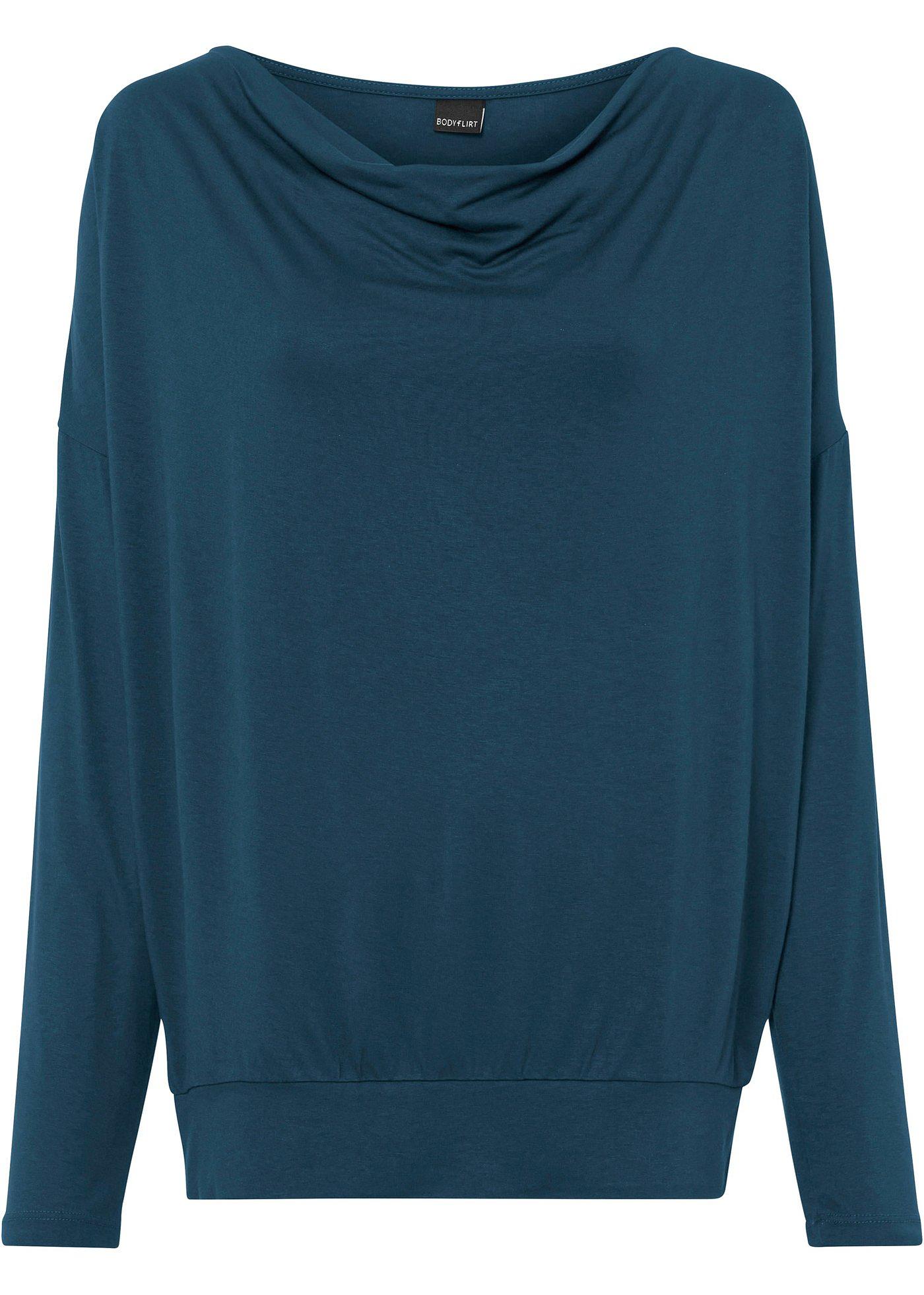 T-shirt col bénitier en viscose durable