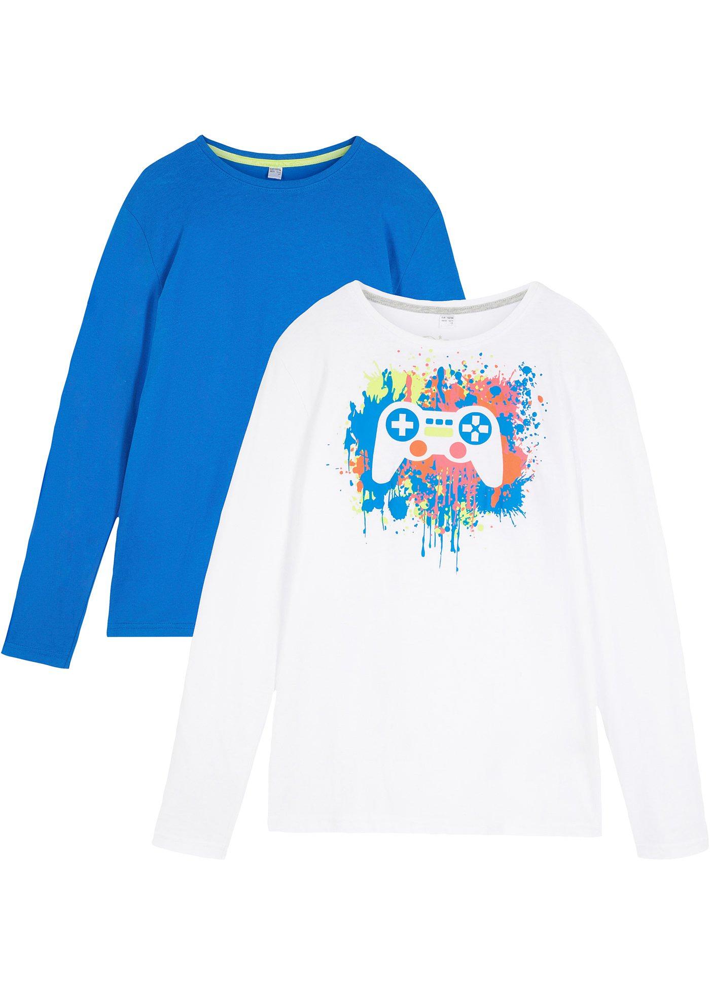 Lot de 2 T-shirts manches longues garçon