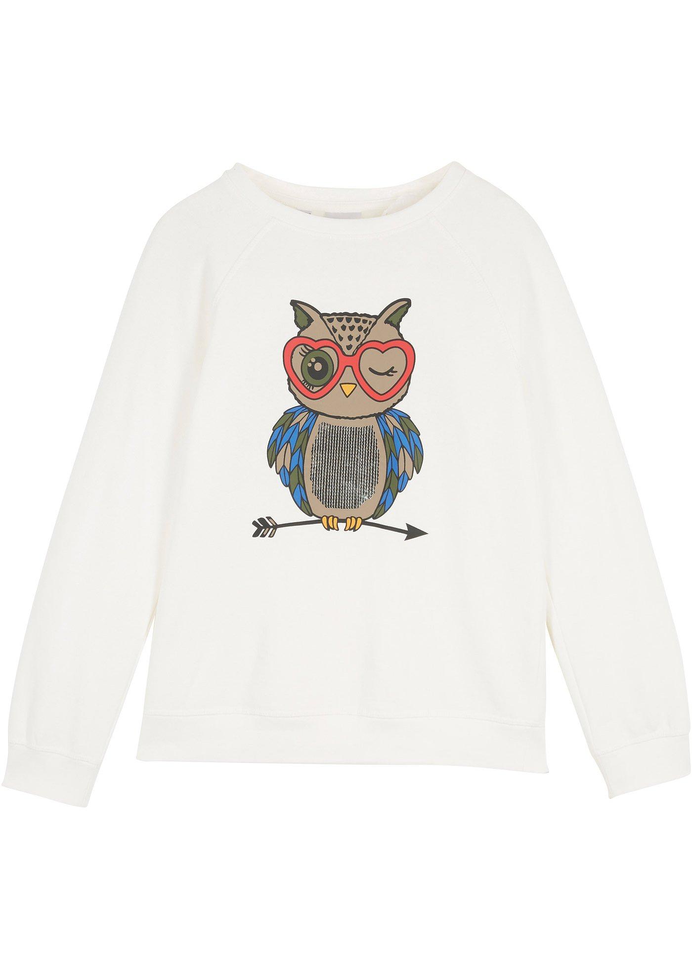 Sweat-shirt fille à paillettes