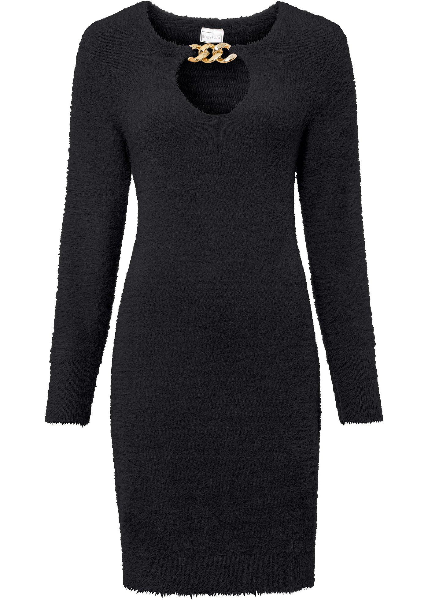 Robe en maille avec détail maillons