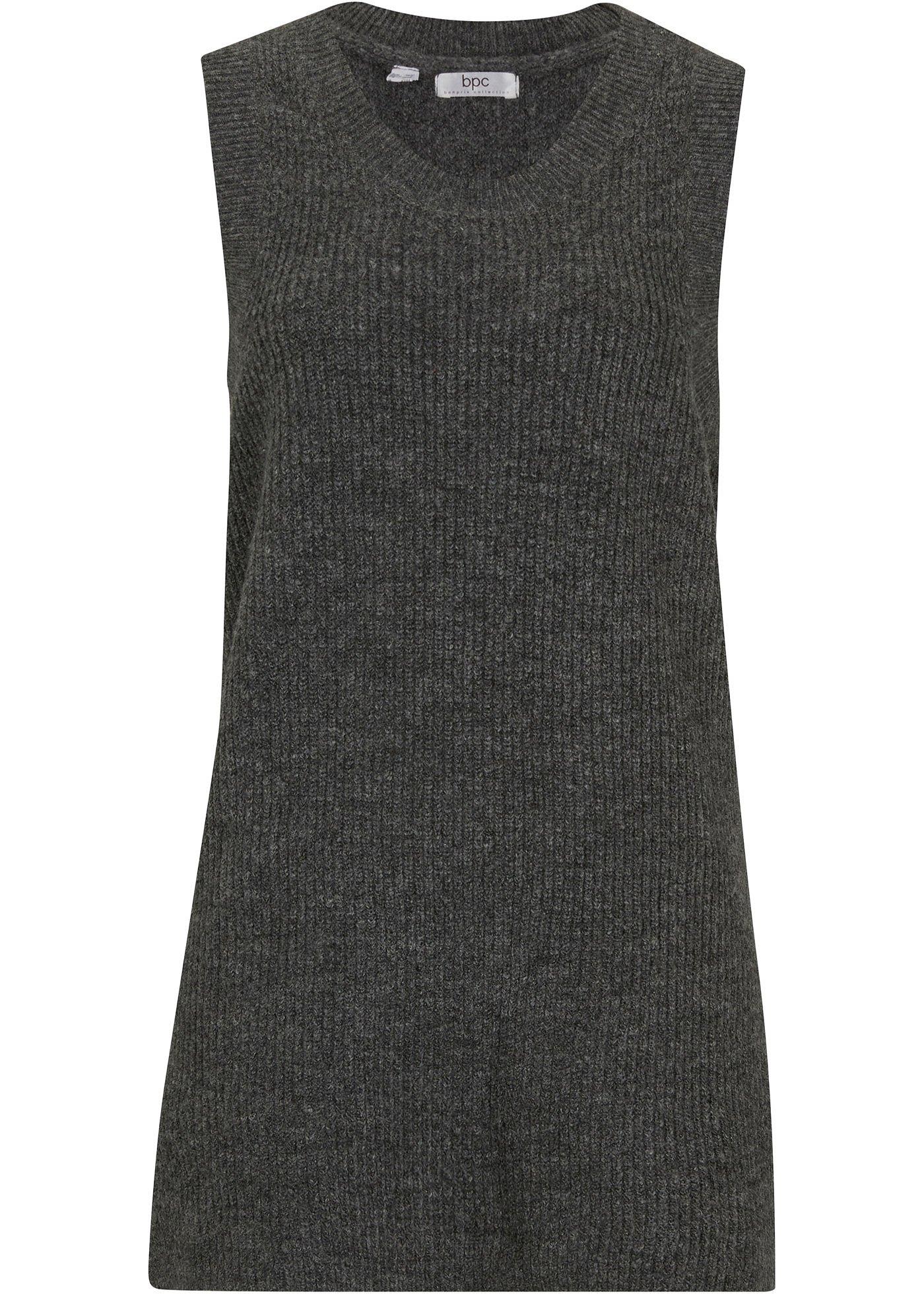 Pull sans manches avec fentes latérales