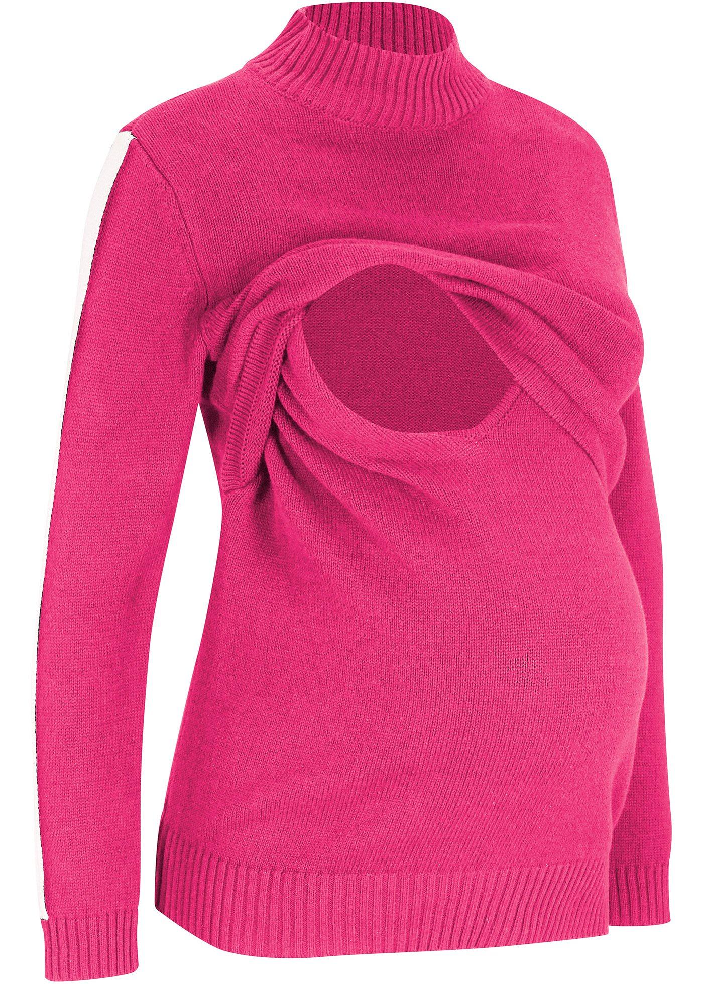 Pull de grossesse avec fonction allaitement avec coton recyclé