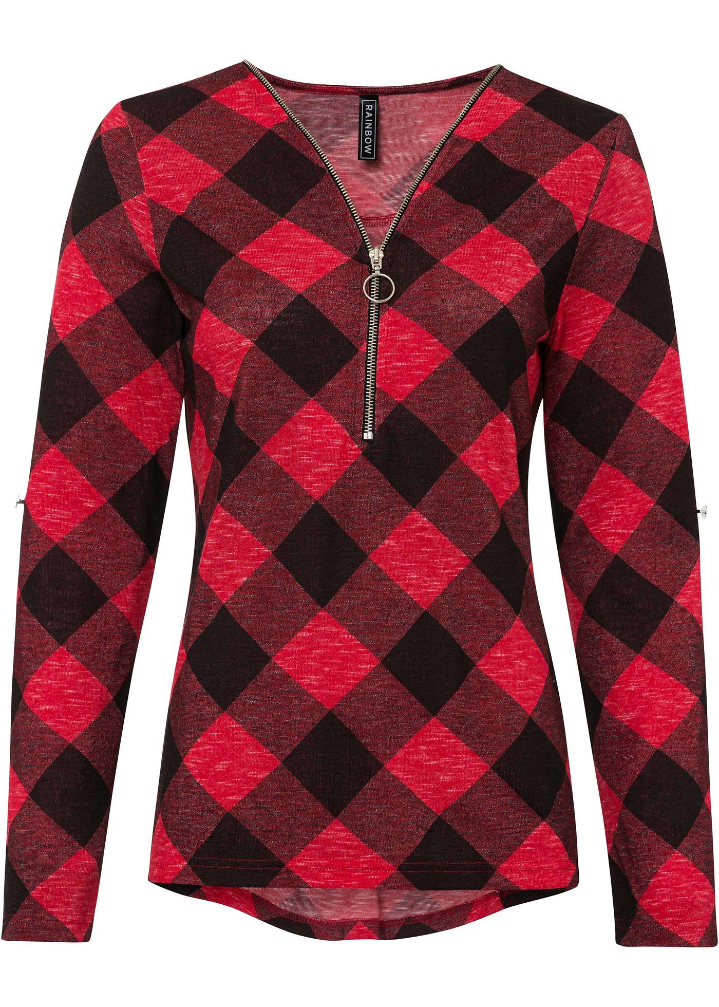 T-shirt manches longues zippé