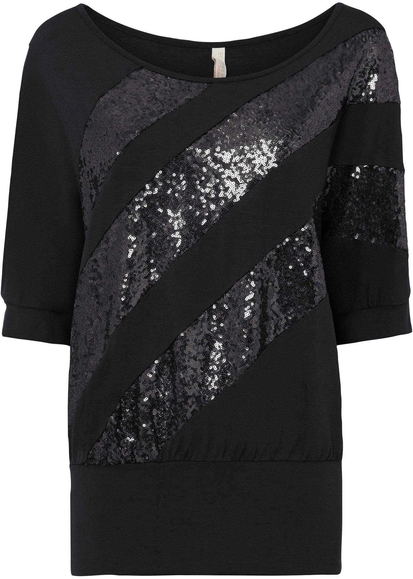 T-shirt oversize à paillettes