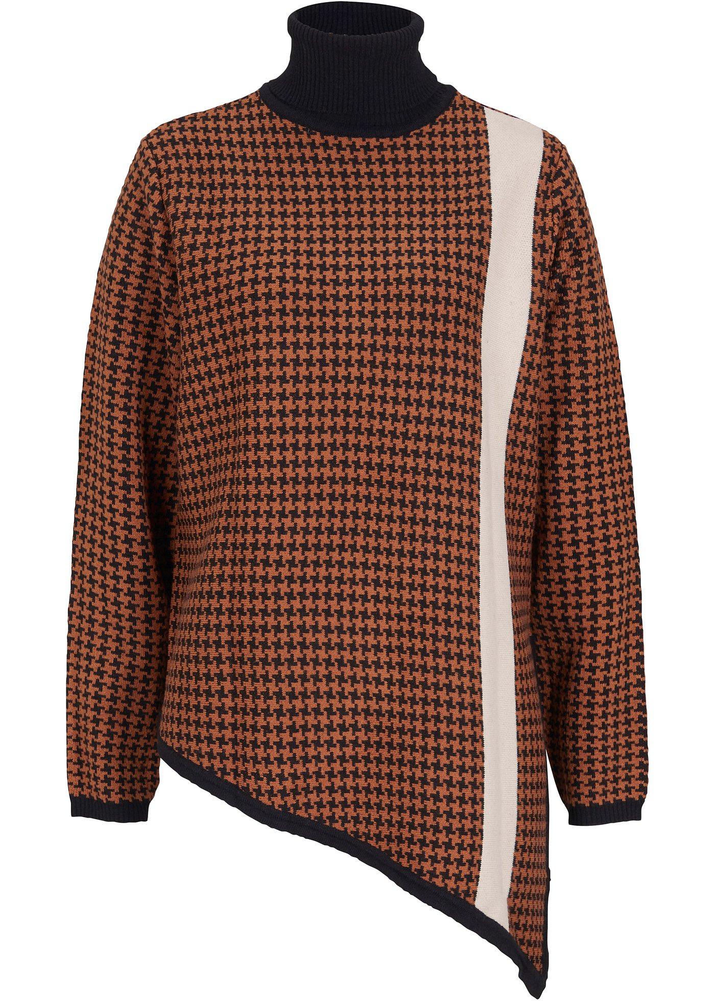 Pull col roulé asymétrique