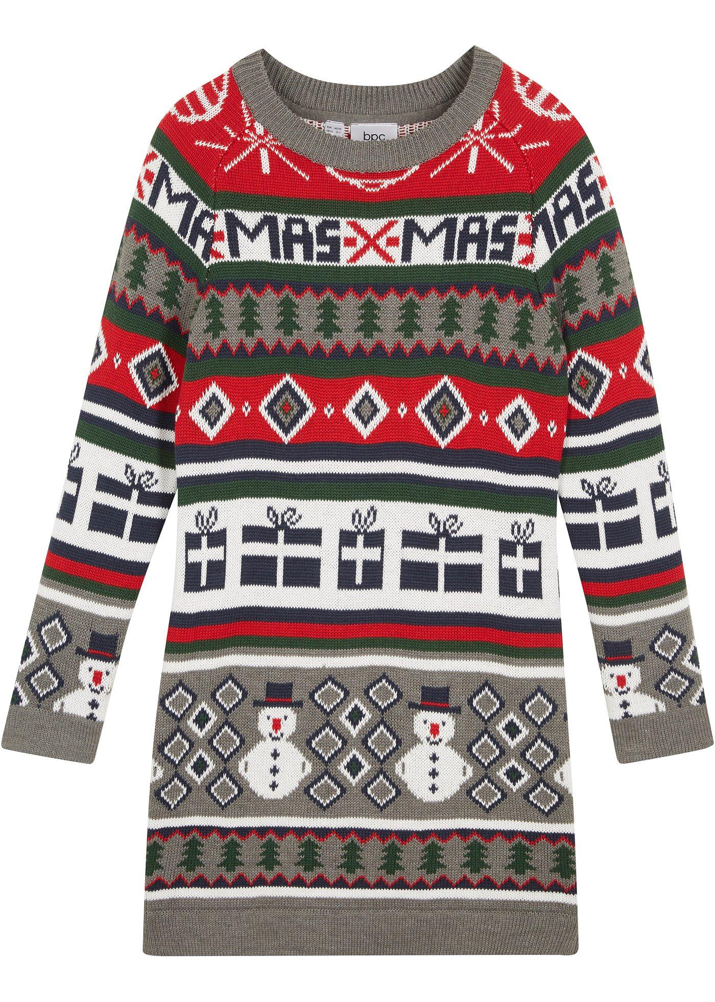 Robe en maille de Noël fille