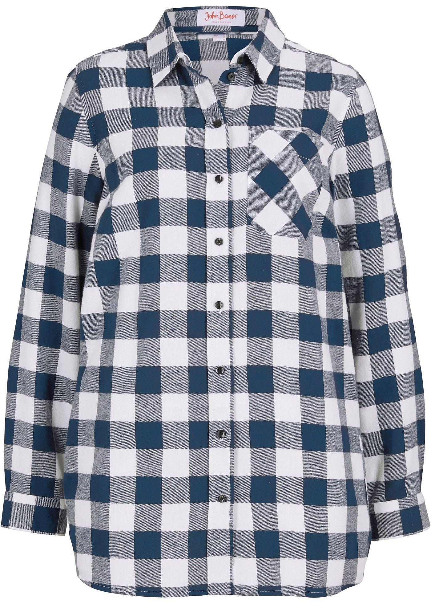 Chemise longue en flanelle