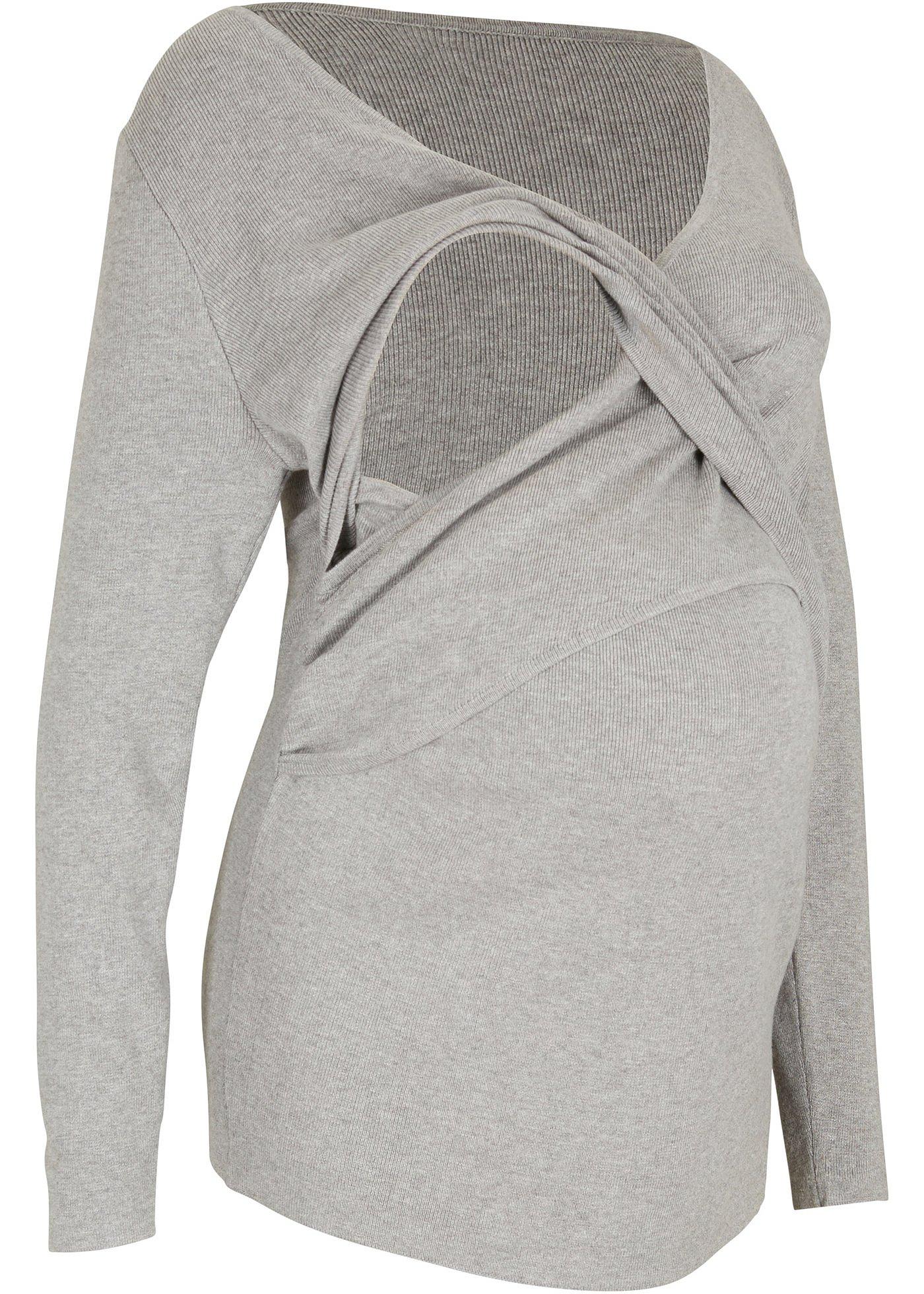 Pull de grossesse avec fonction allaitement