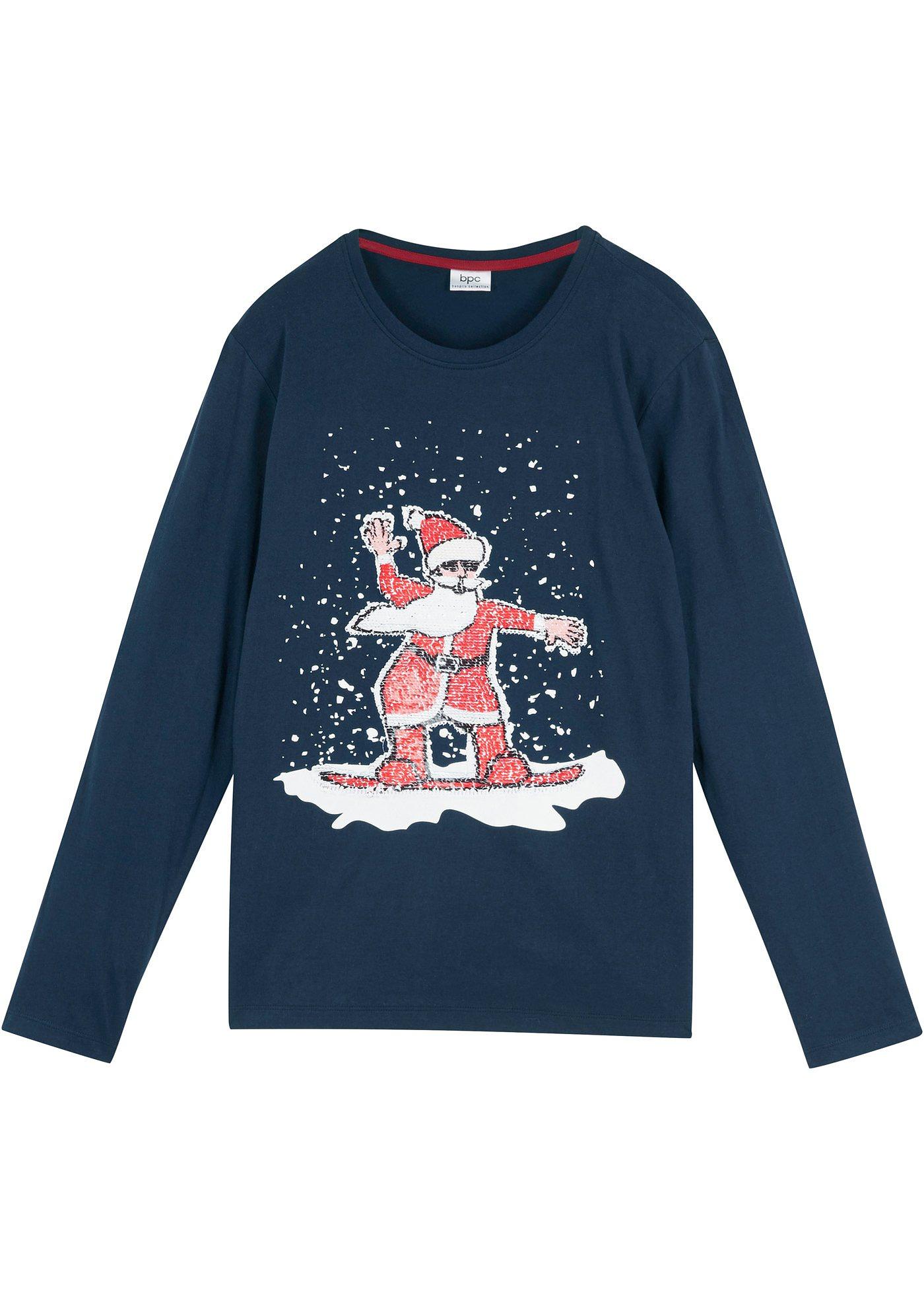 T-shirt manches longues garçon avec paillettes réversibles