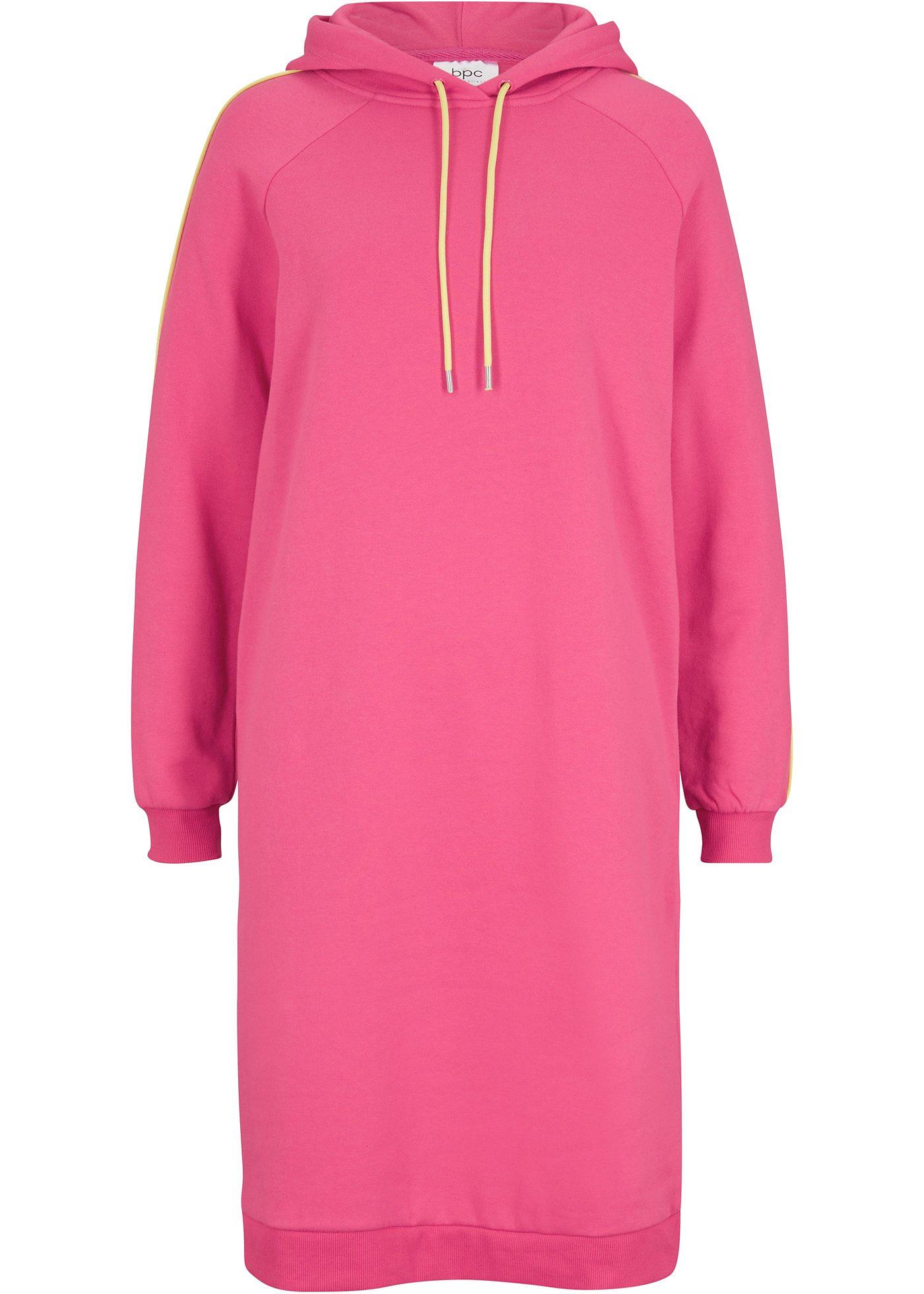 Robe sweat avec détails contrastants, manches longues