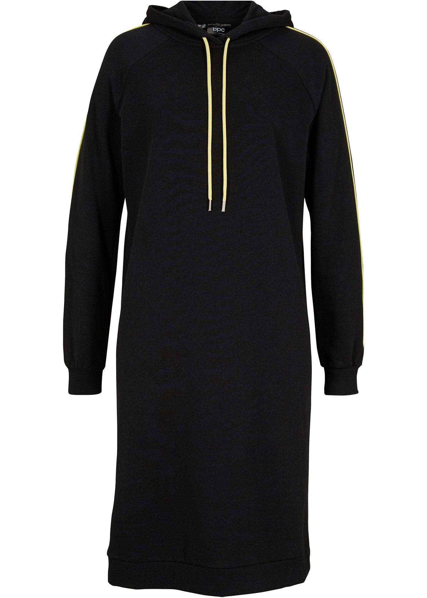 Robe sweat avec détails contrastants, manches longues