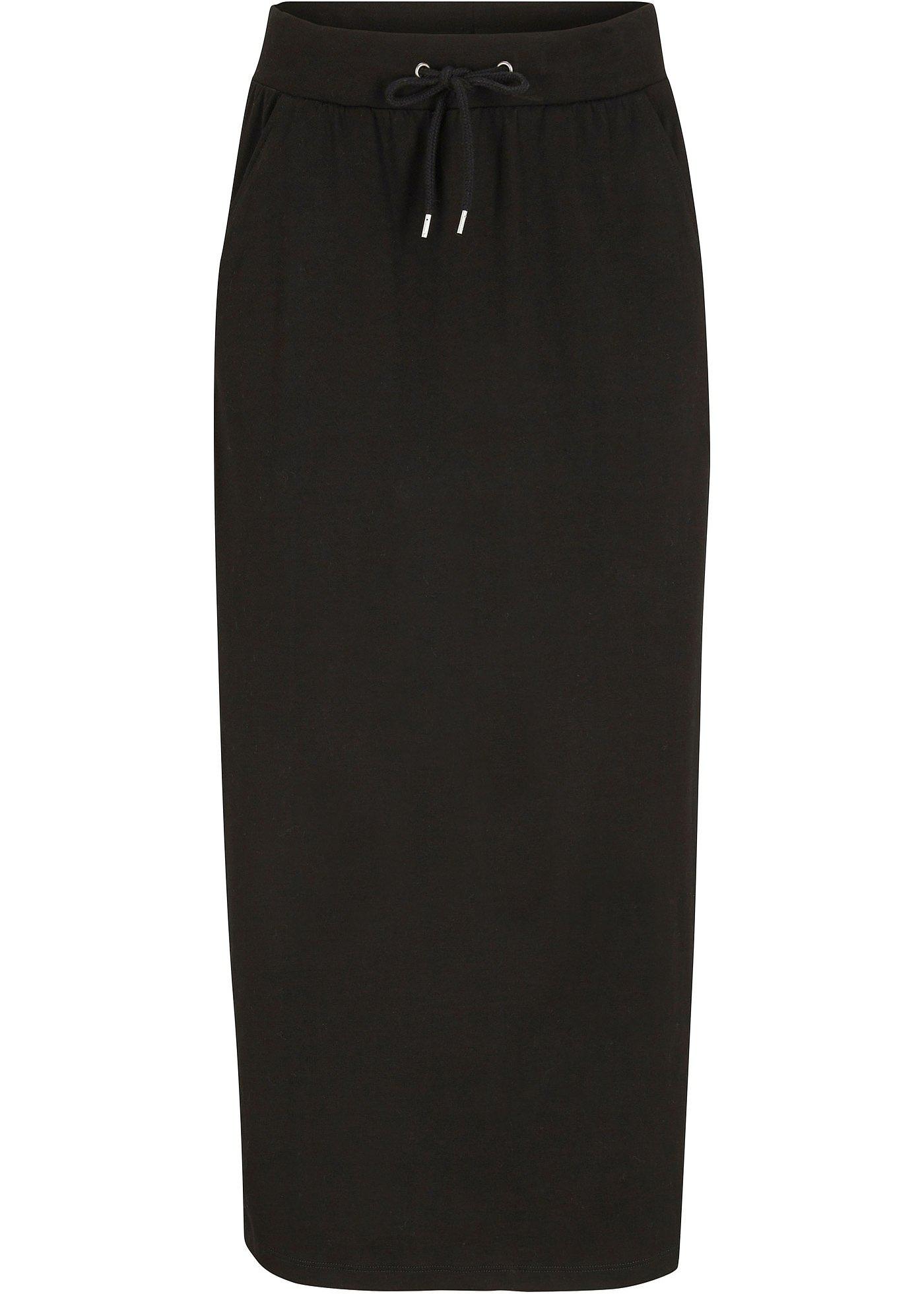 Jupe en jersey longueur midi