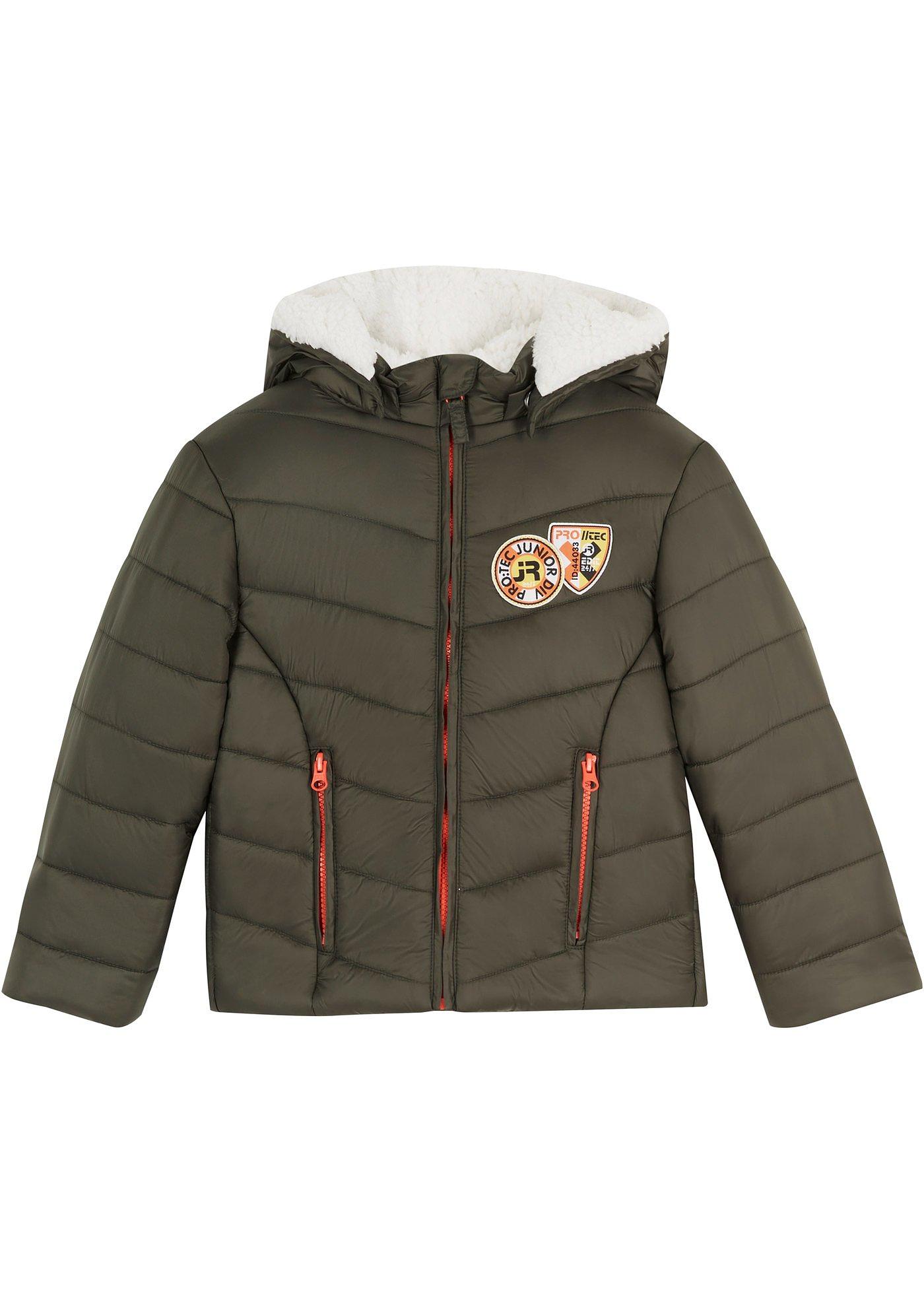 Veste d'hiver enfant avec capuche et doublure peluche