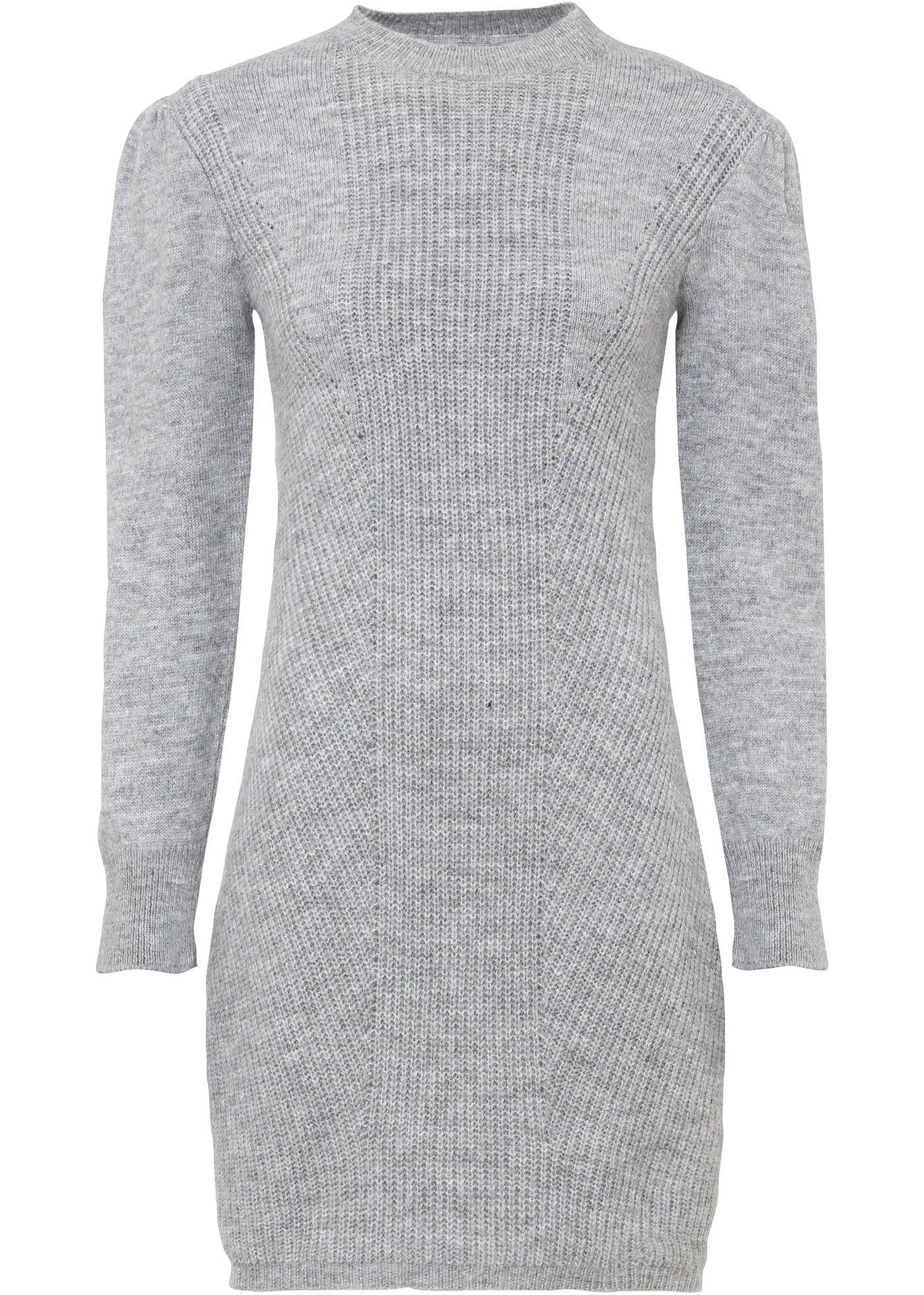 Robe en maille à manches ballon