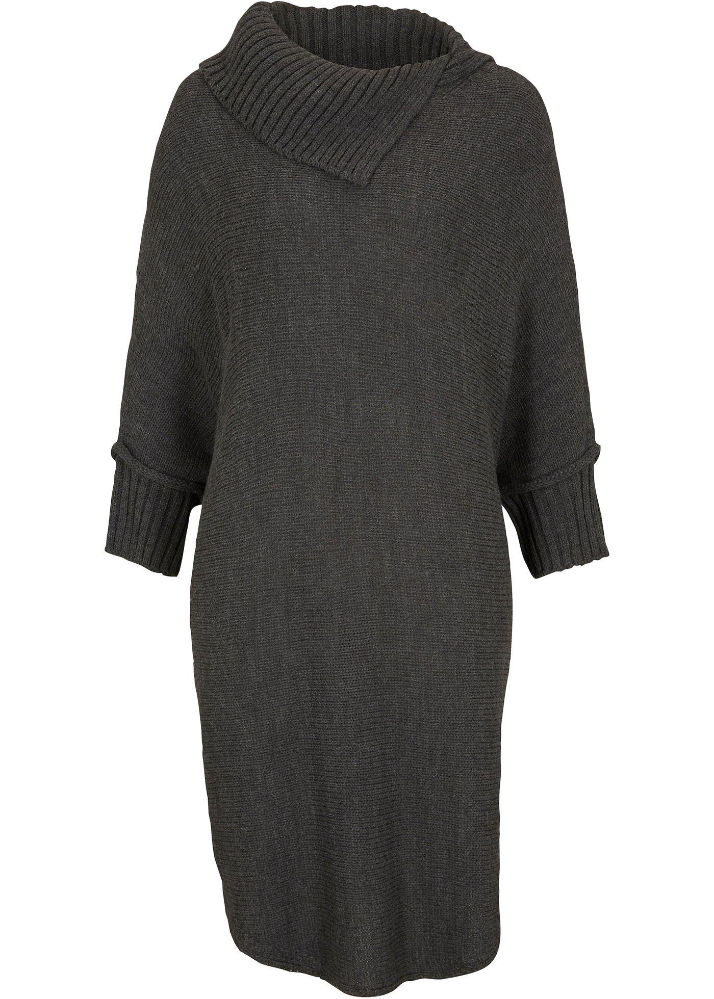 Pull long à col roulé ample