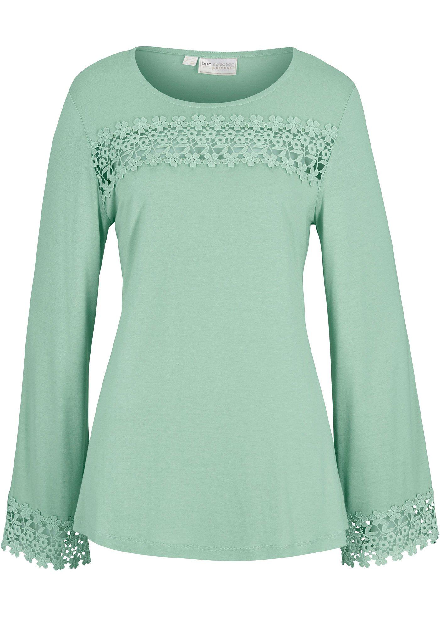 T-shirt en viscose durable avec dentelle