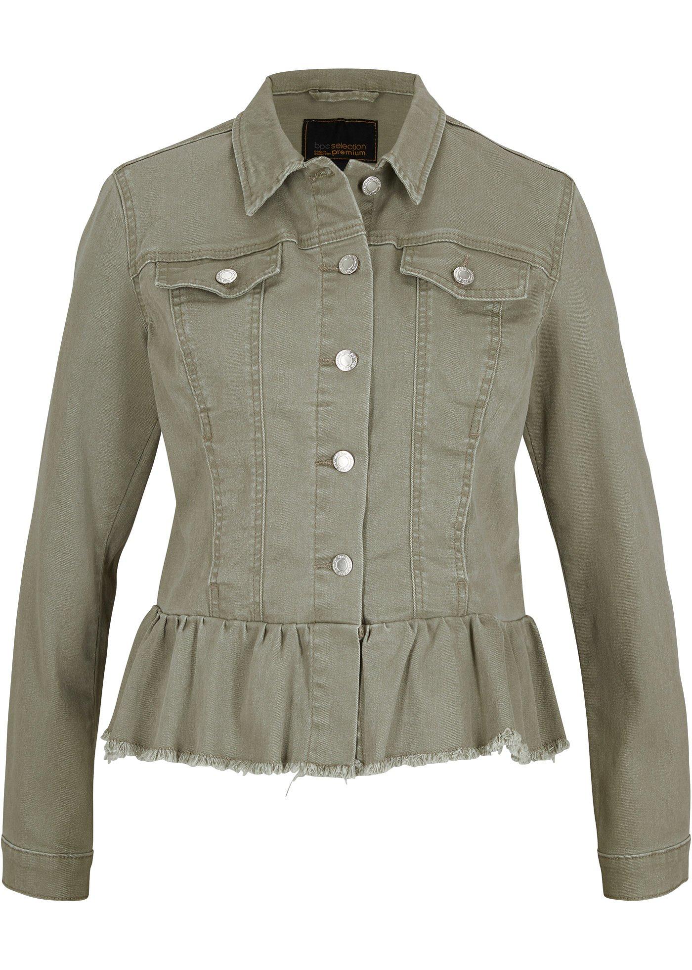 Veste en jean à basque