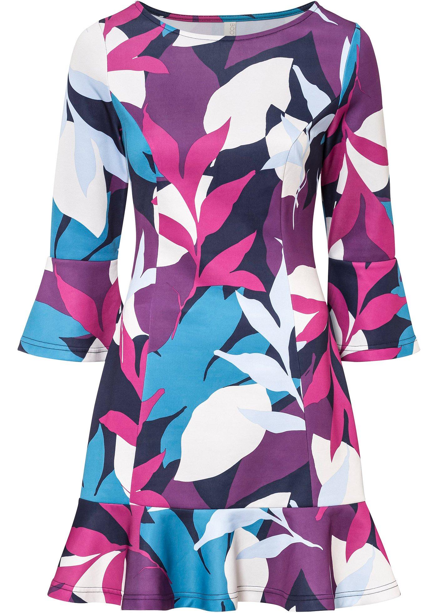 Robe à manches volantées