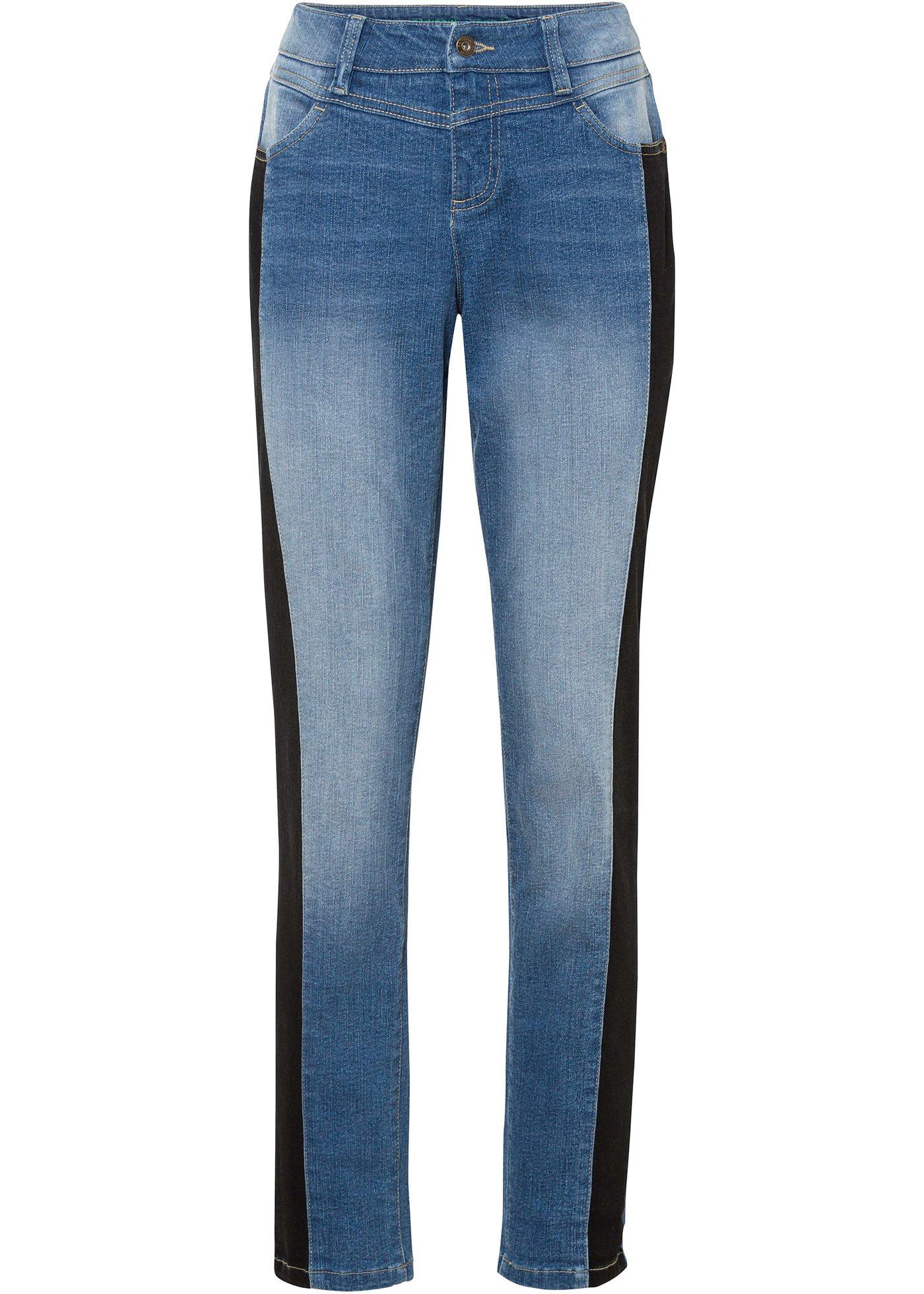 Jean boyfriend avec patches en coton bio