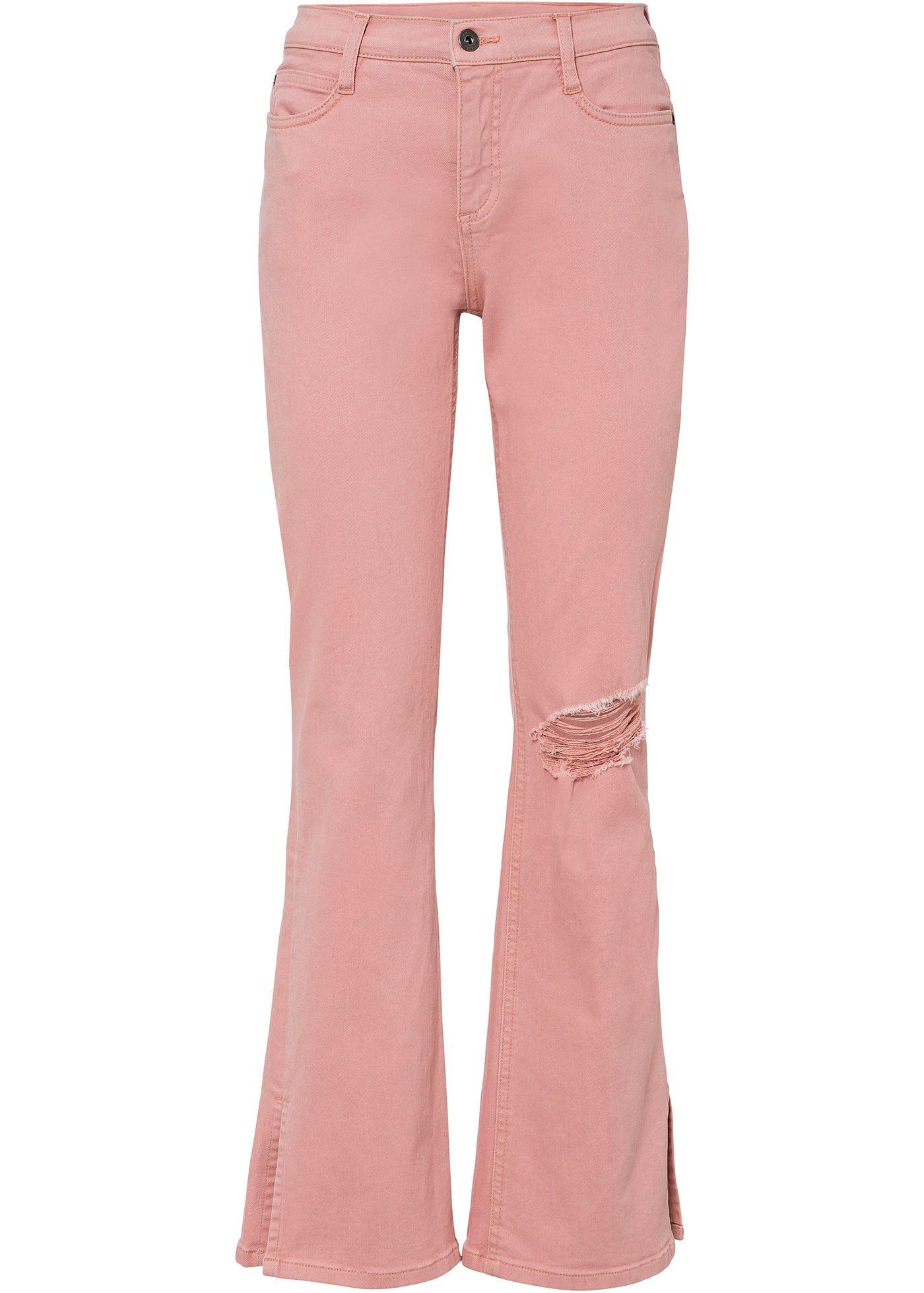 Pantalon extensible avec fentes