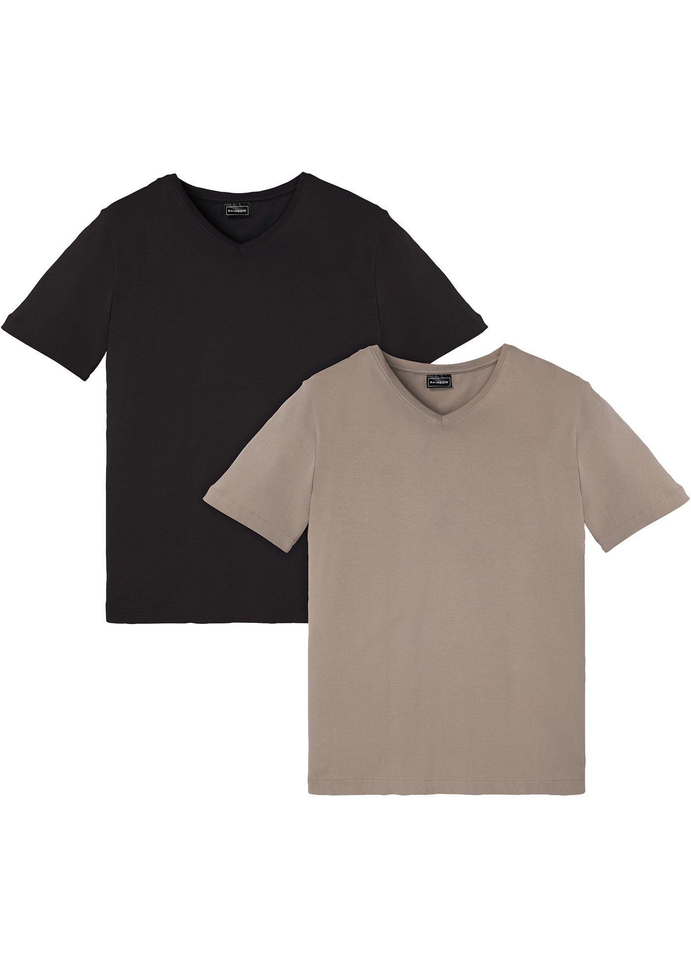 Lot de 2 T-shirts extensibles, Slim Fit