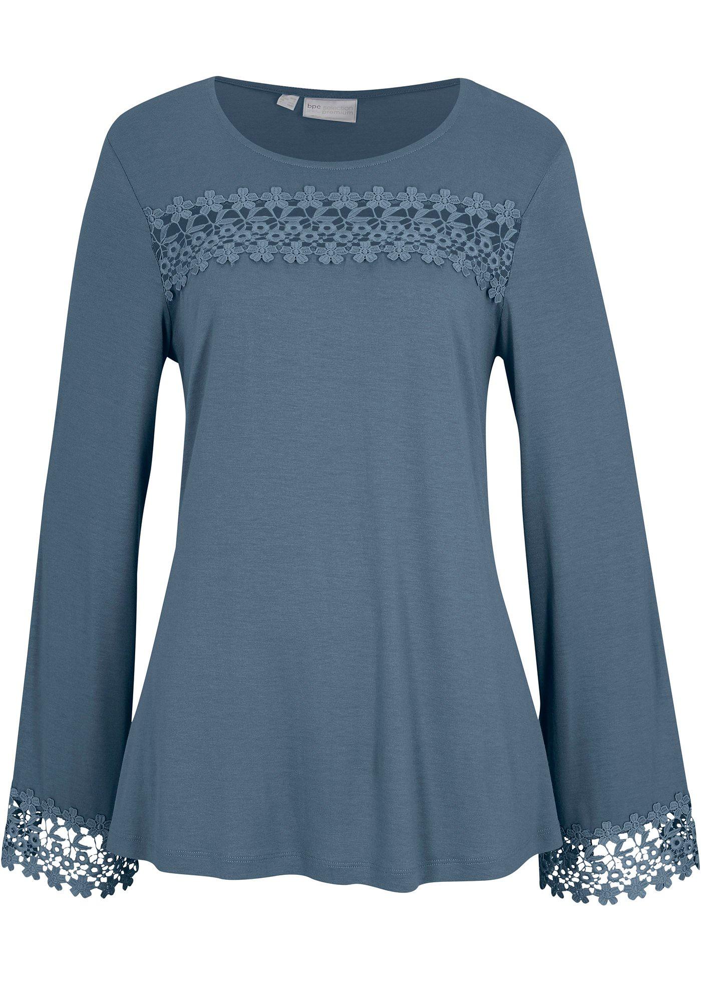 T-shirt en viscose durable avec dentelle