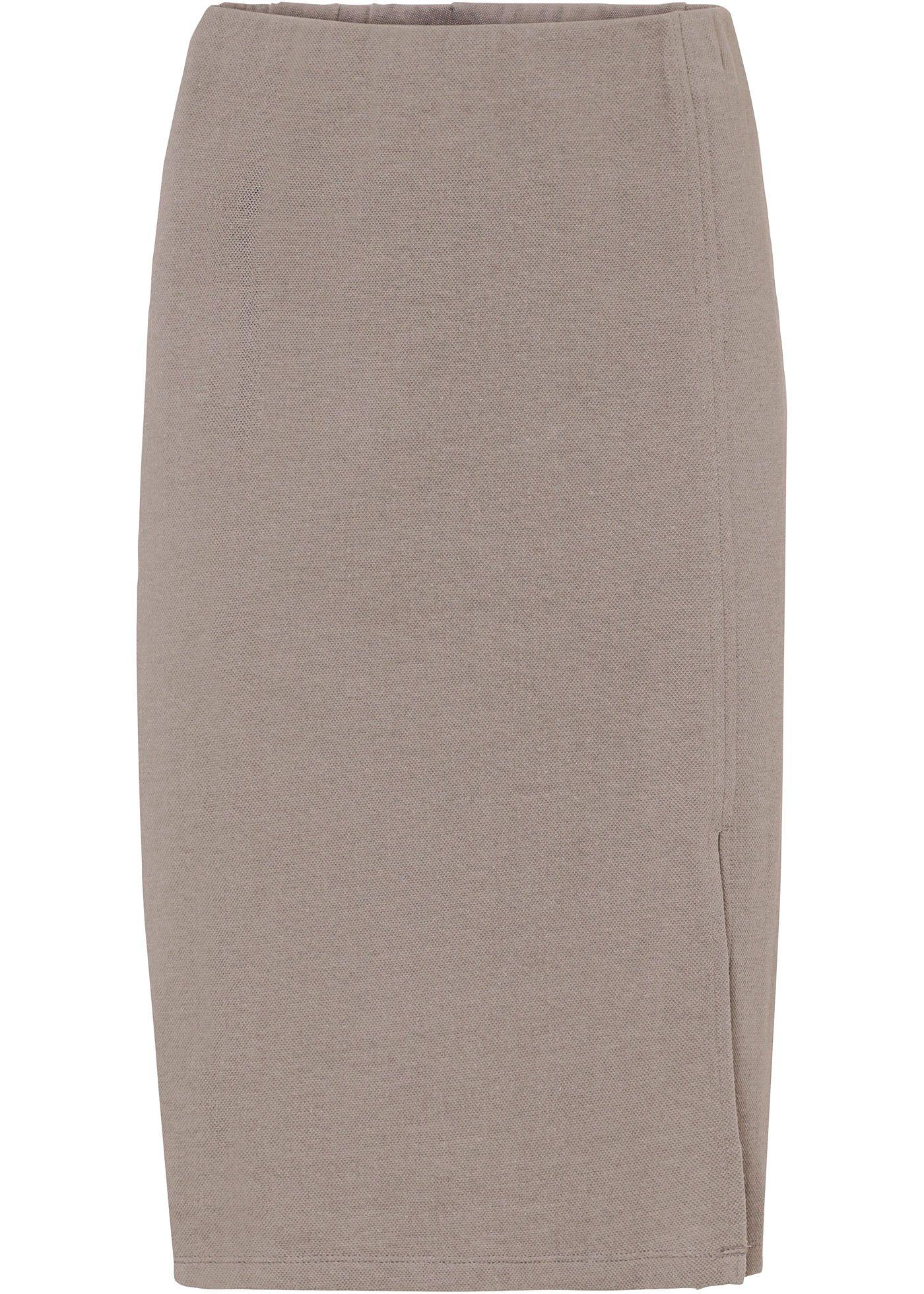 Jupe en piqué avec fente