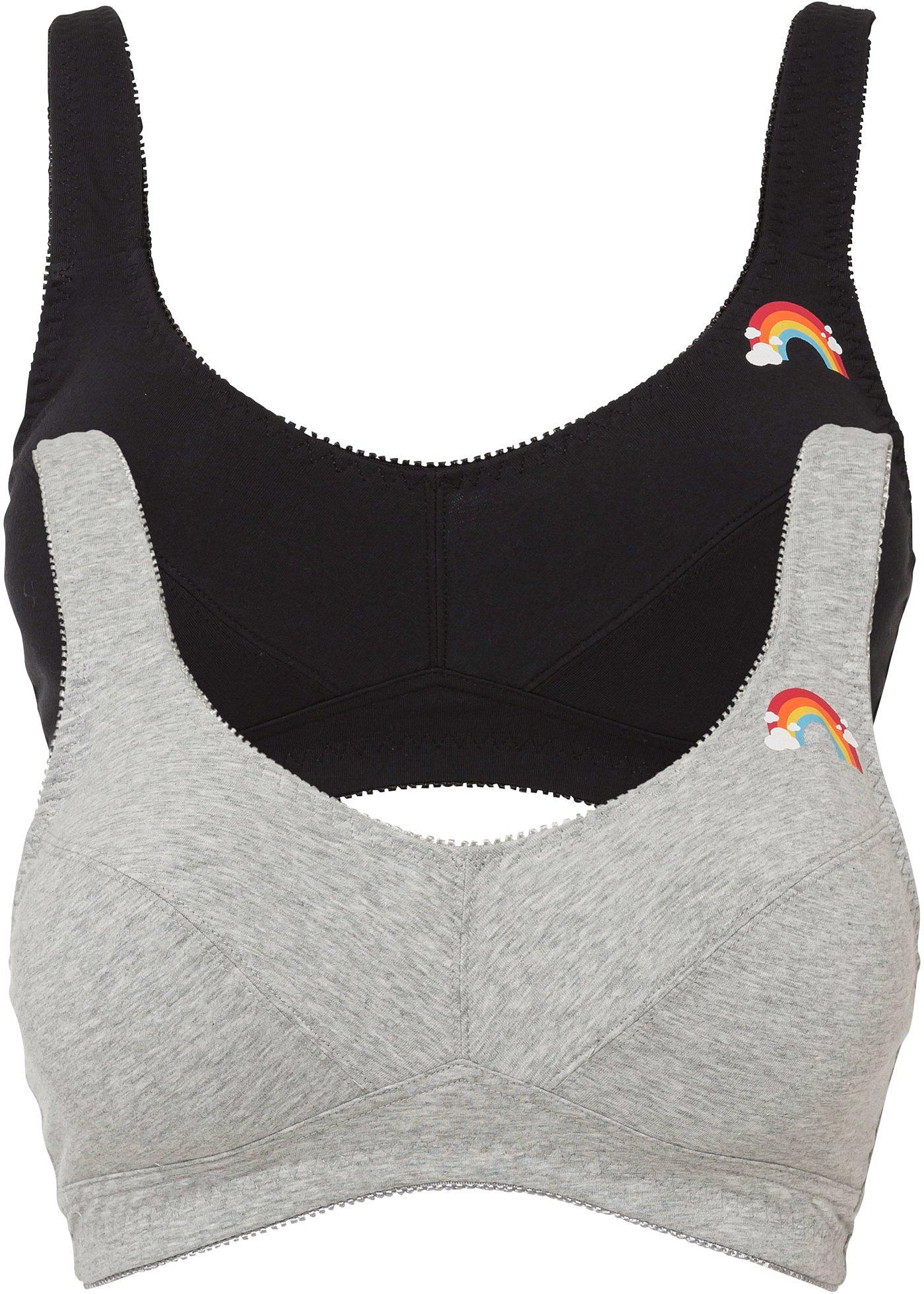 Lot de 2 soutiens-gorge sans armatures avec coton